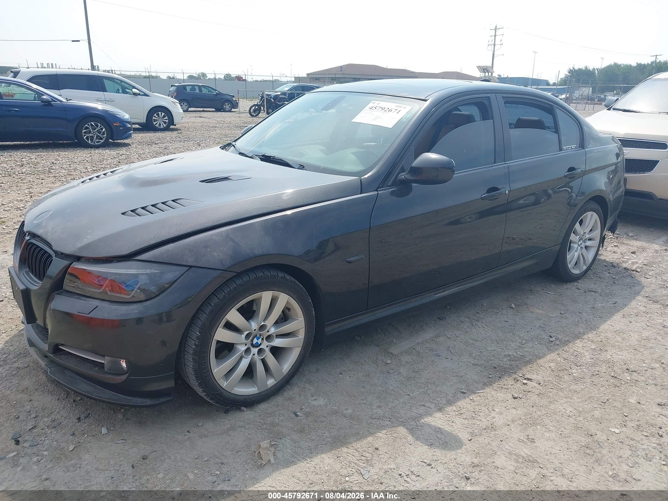 2011 Bmw 335i Xdrive Black vin: WBAPL5C59BA921105