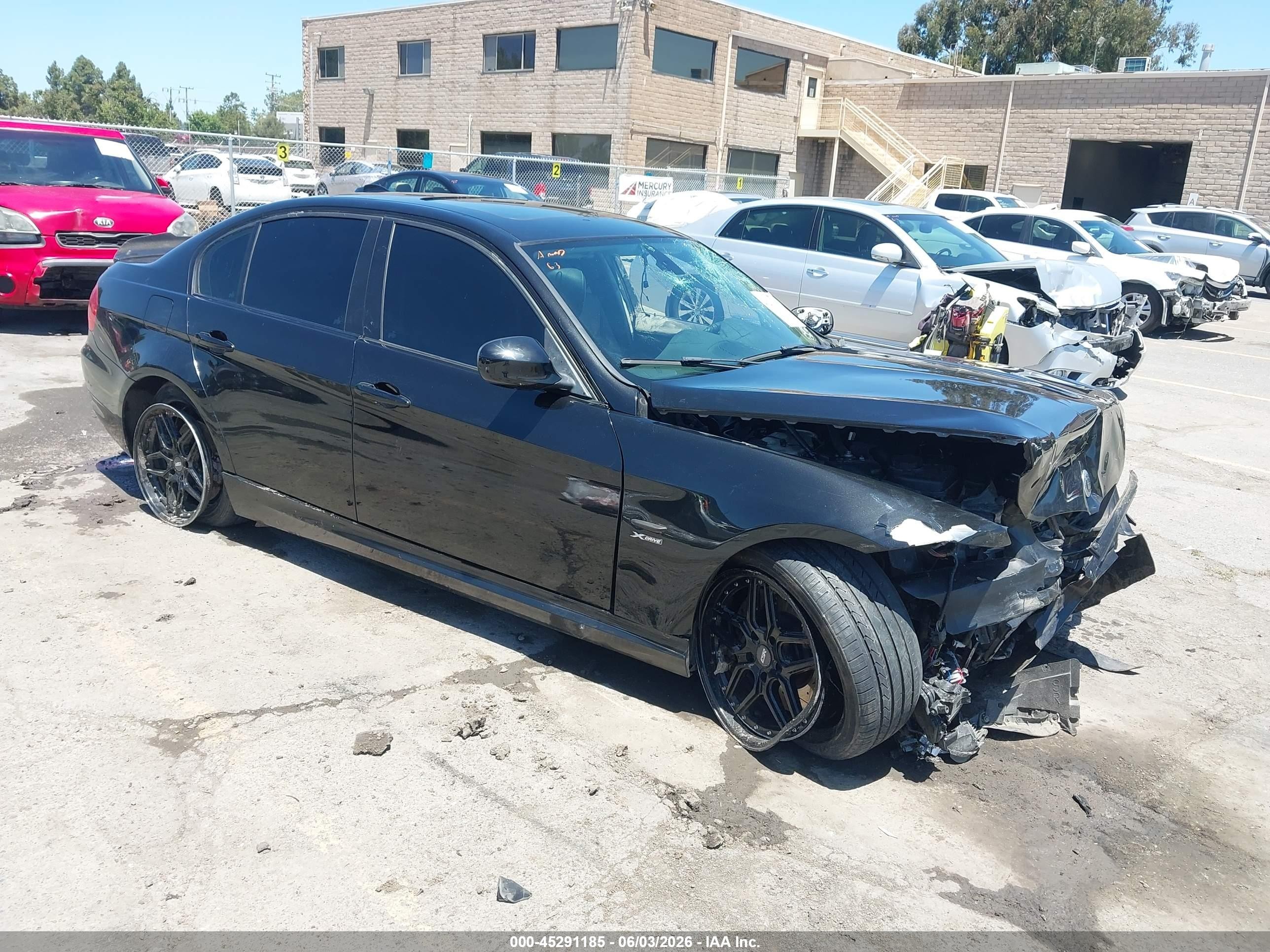 2011 Bmw 335i Xdrive Black vin: WBAPL5G52BNN23737