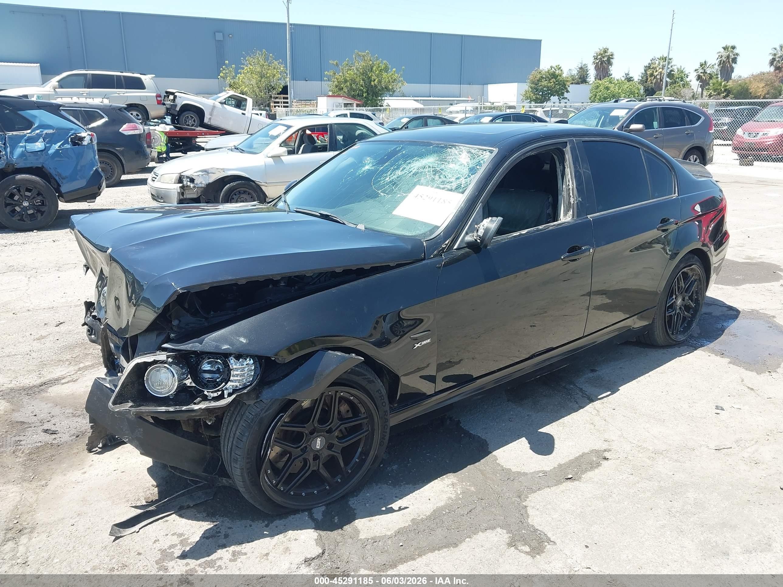 2011 Bmw 335i Xdrive Black vin: WBAPL5G52BNN23737