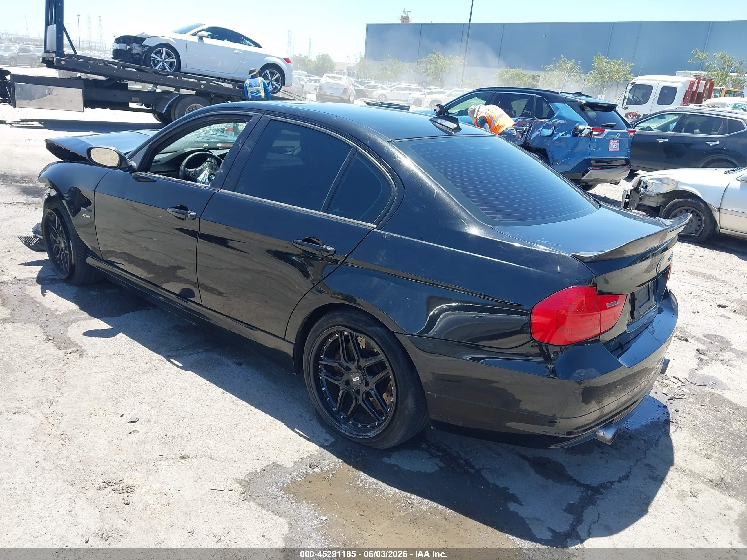2011 Bmw 335i Xdrive Black vin: WBAPL5G52BNN23737