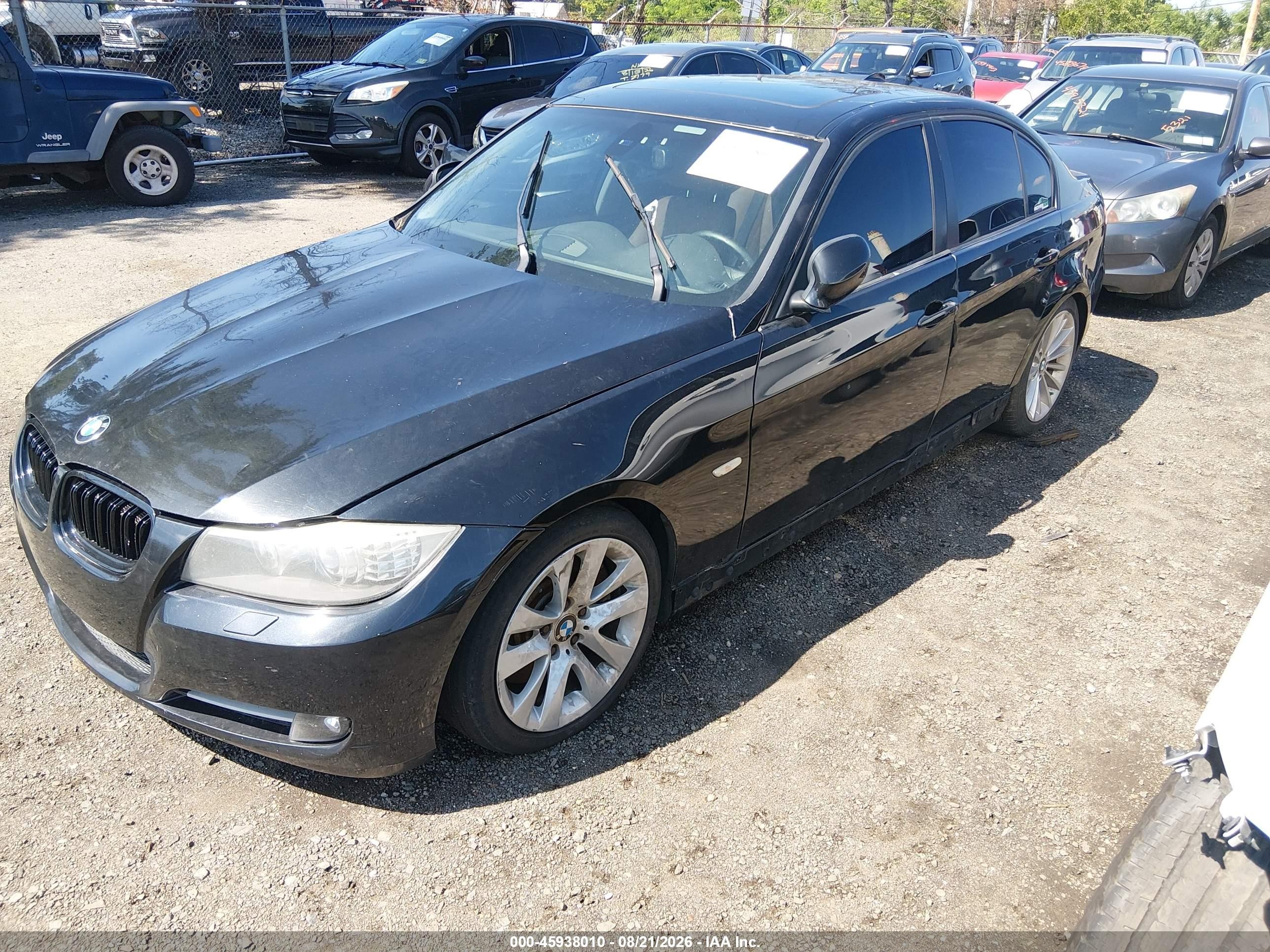 2011 Bmw 335i Xdrive Black vin: WBAPL5G53BNN22631