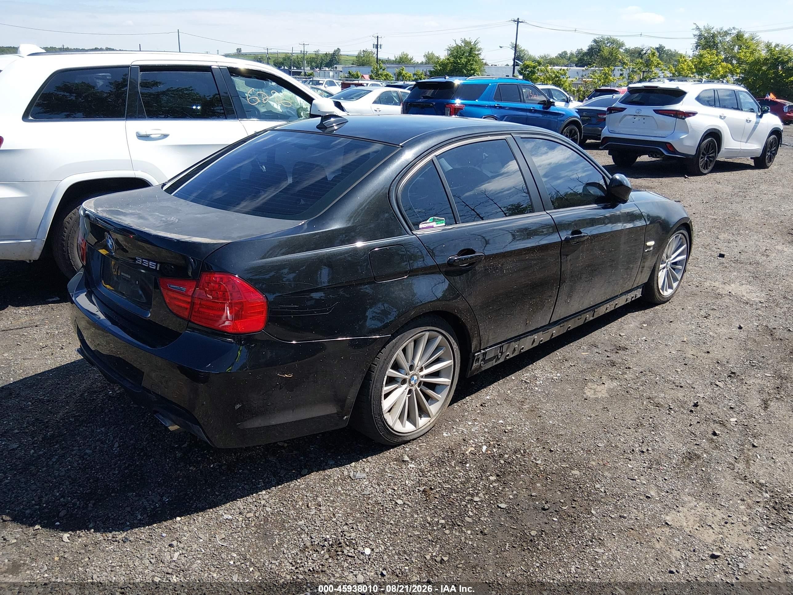2011 Bmw 335i Xdrive Black vin: WBAPL5G53BNN22631