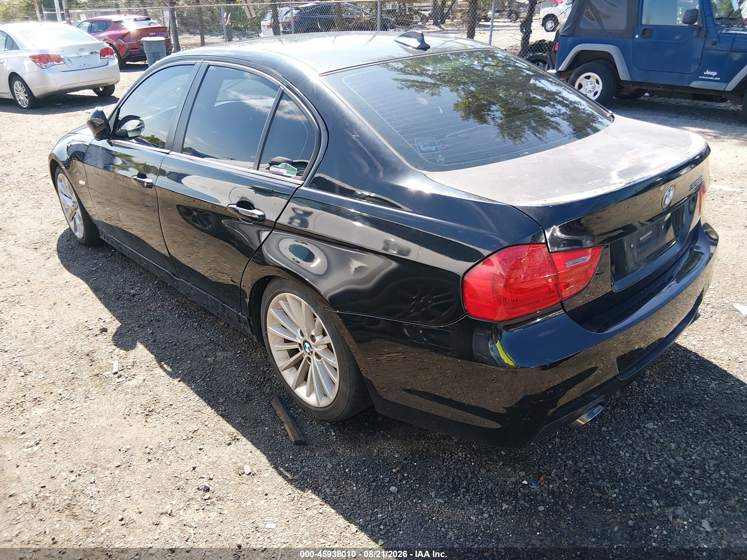 2011 Bmw 335i Xdrive Black vin: WBAPL5G53BNN22631
