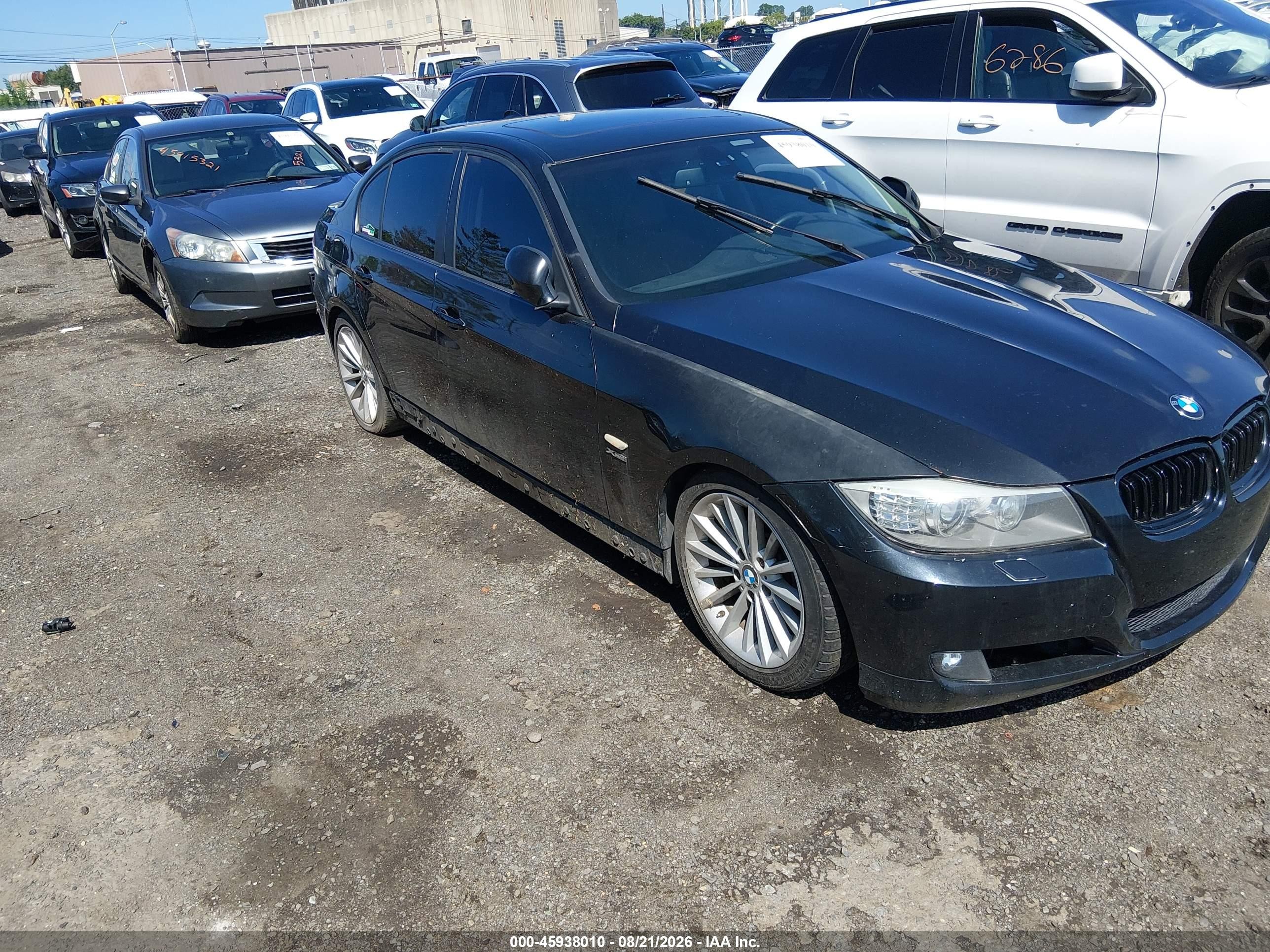2011 Bmw 335i Xdrive Black vin: WBAPL5G53BNN22631