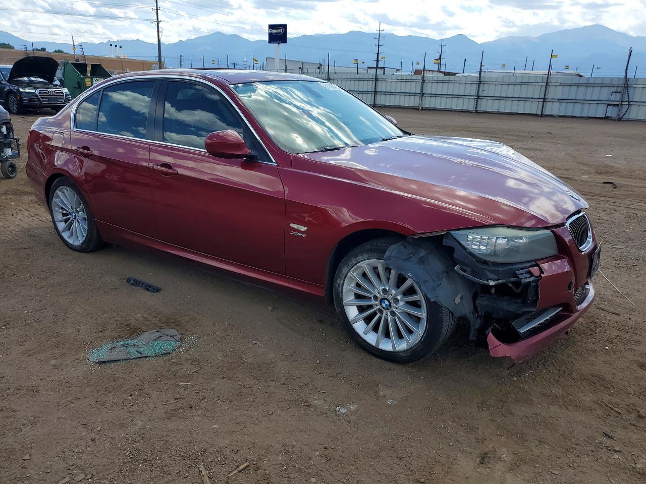 2011 Bmw 335 Xi Бордовый vin: WBAPL5G53BNN23553
