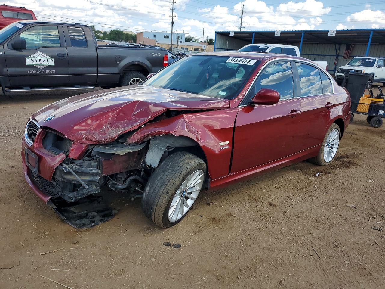 2011 Bmw 335 Xi Burgundy vin: WBAPL5G53BNN23553