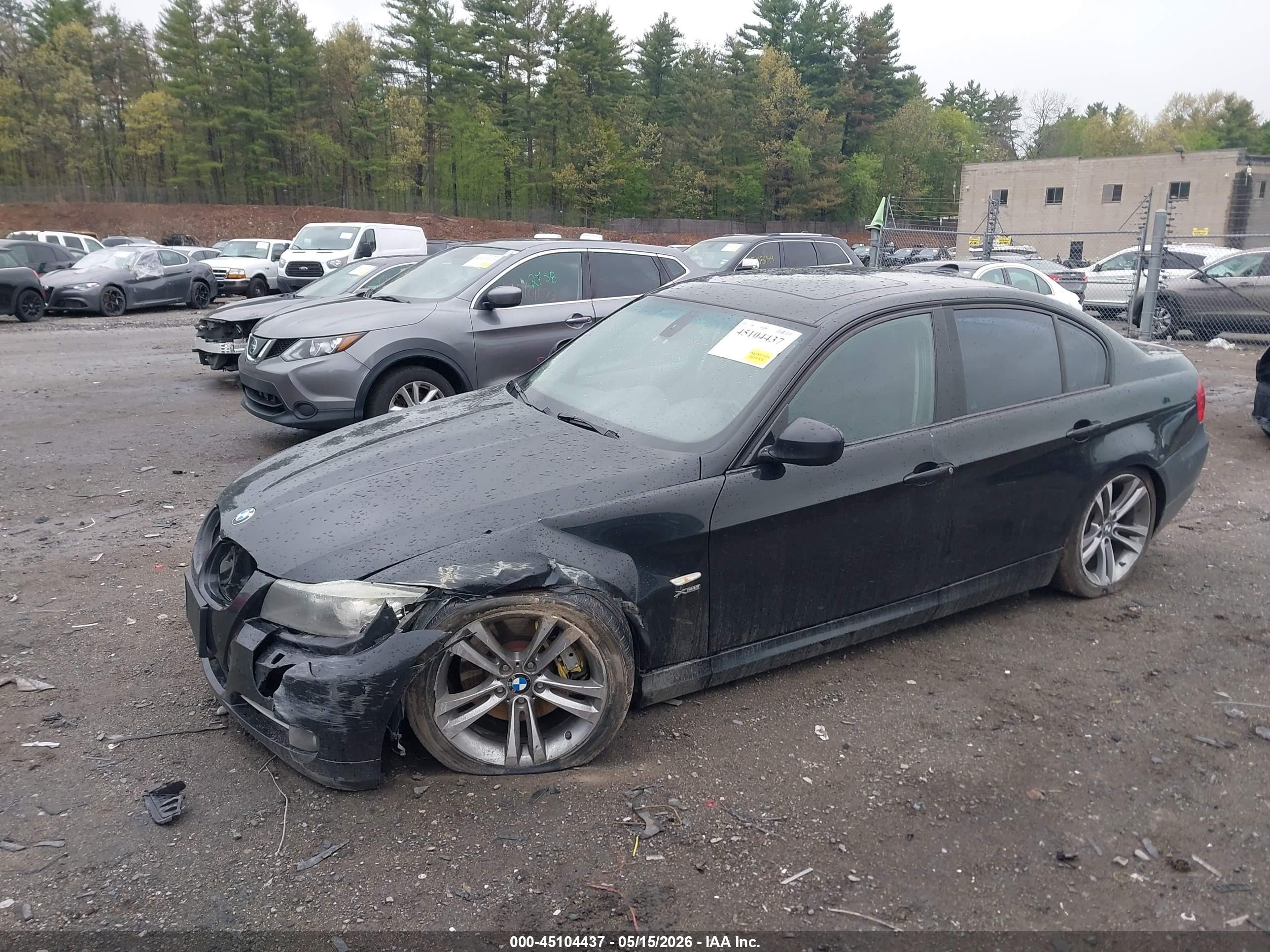 2011 Bmw 335i Xdrive Black vin: WBAPL5G57BNN22812