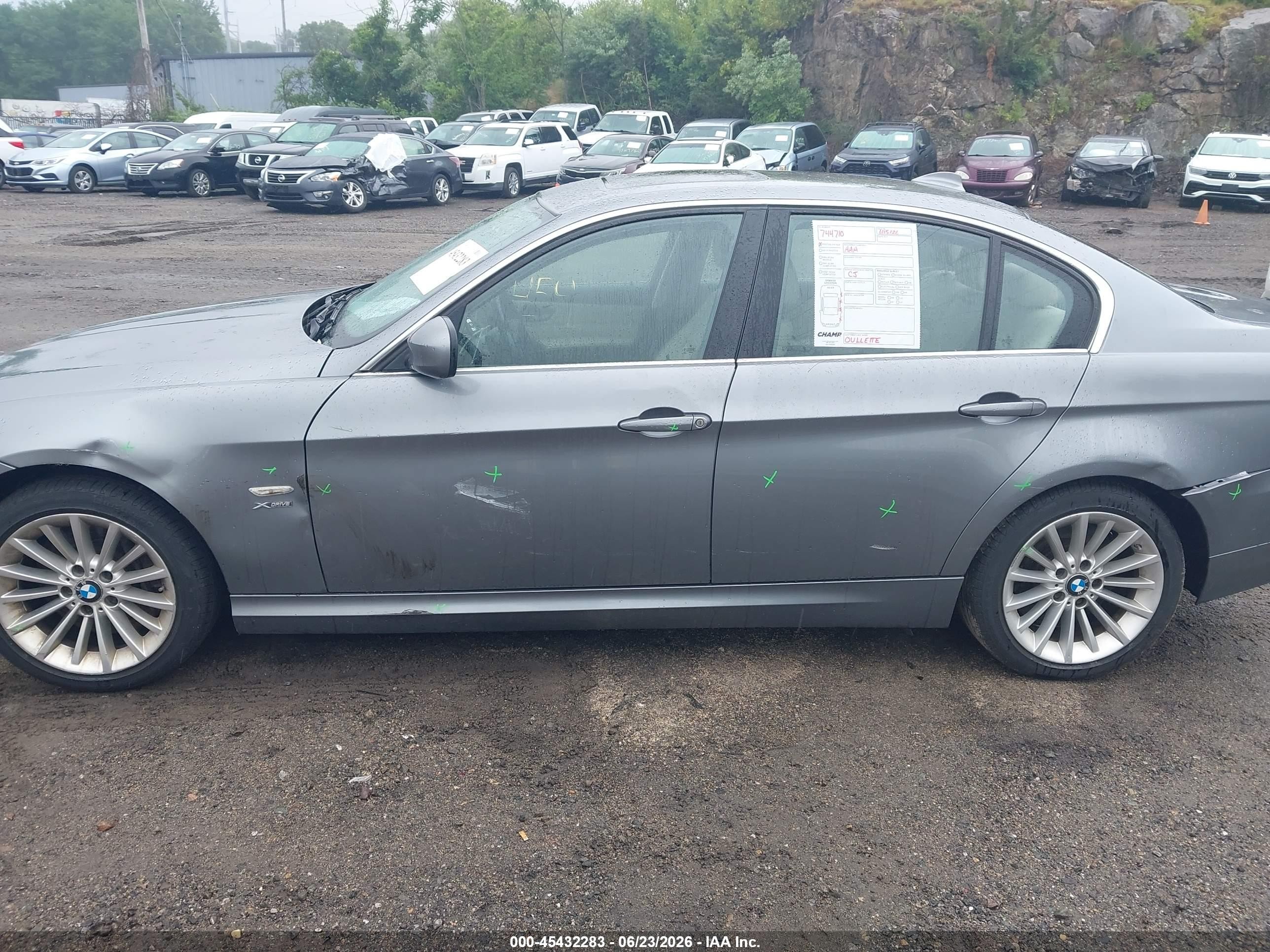 2011 Bmw 335i Xdrive Серый vin: WBAPL5G59BNN21936