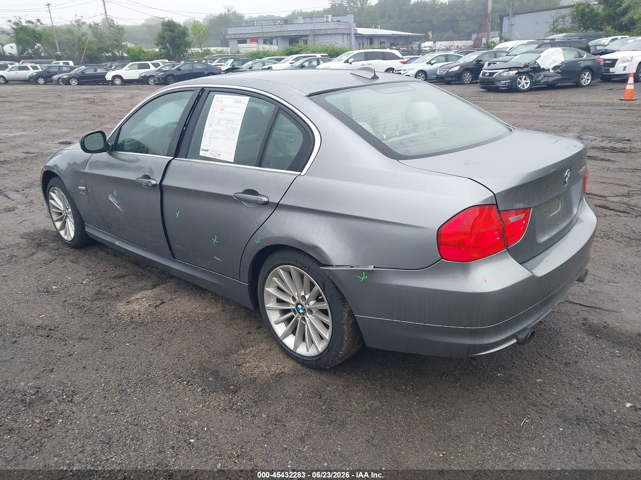 2011 Bmw 335i Xdrive Серый vin: WBAPL5G59BNN21936