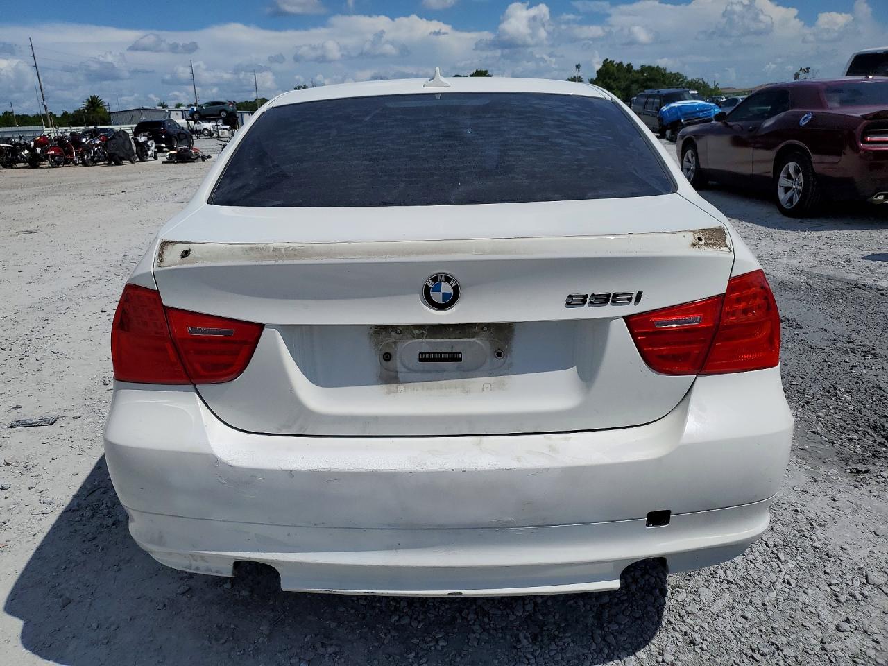 2011 Bmw 335 I White vin: WBAPM5C50BE577489