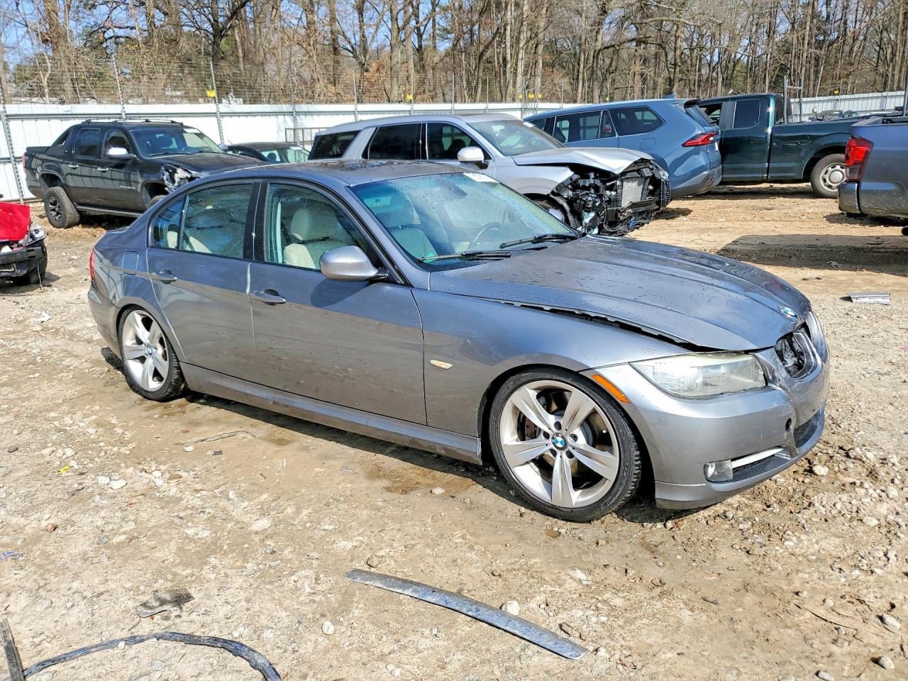 2011 Bmw 335 I Gray vin: WBAPM5C57BA745488