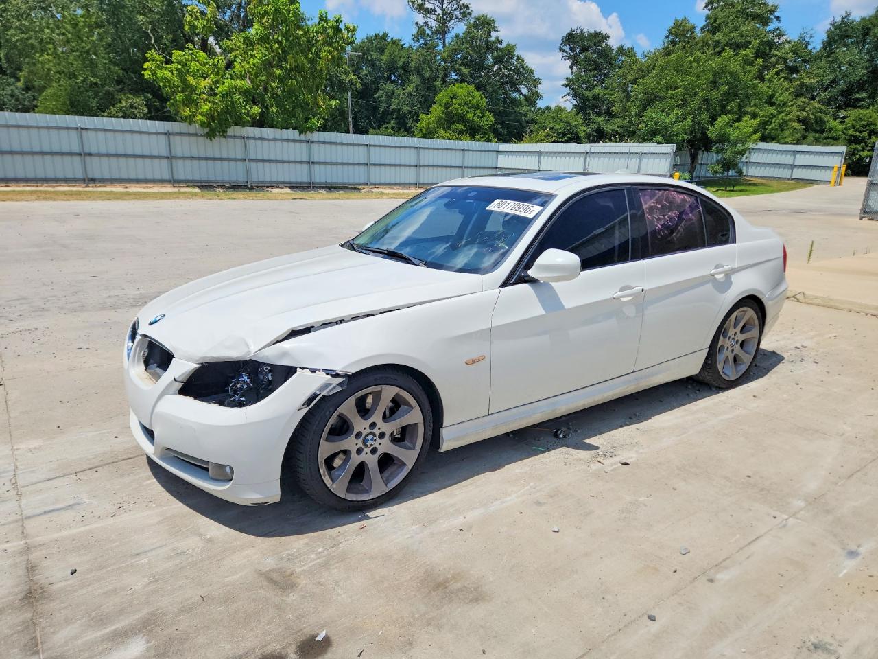 2011 Bmw 335 I White vin: WBAPM5C57BE575433