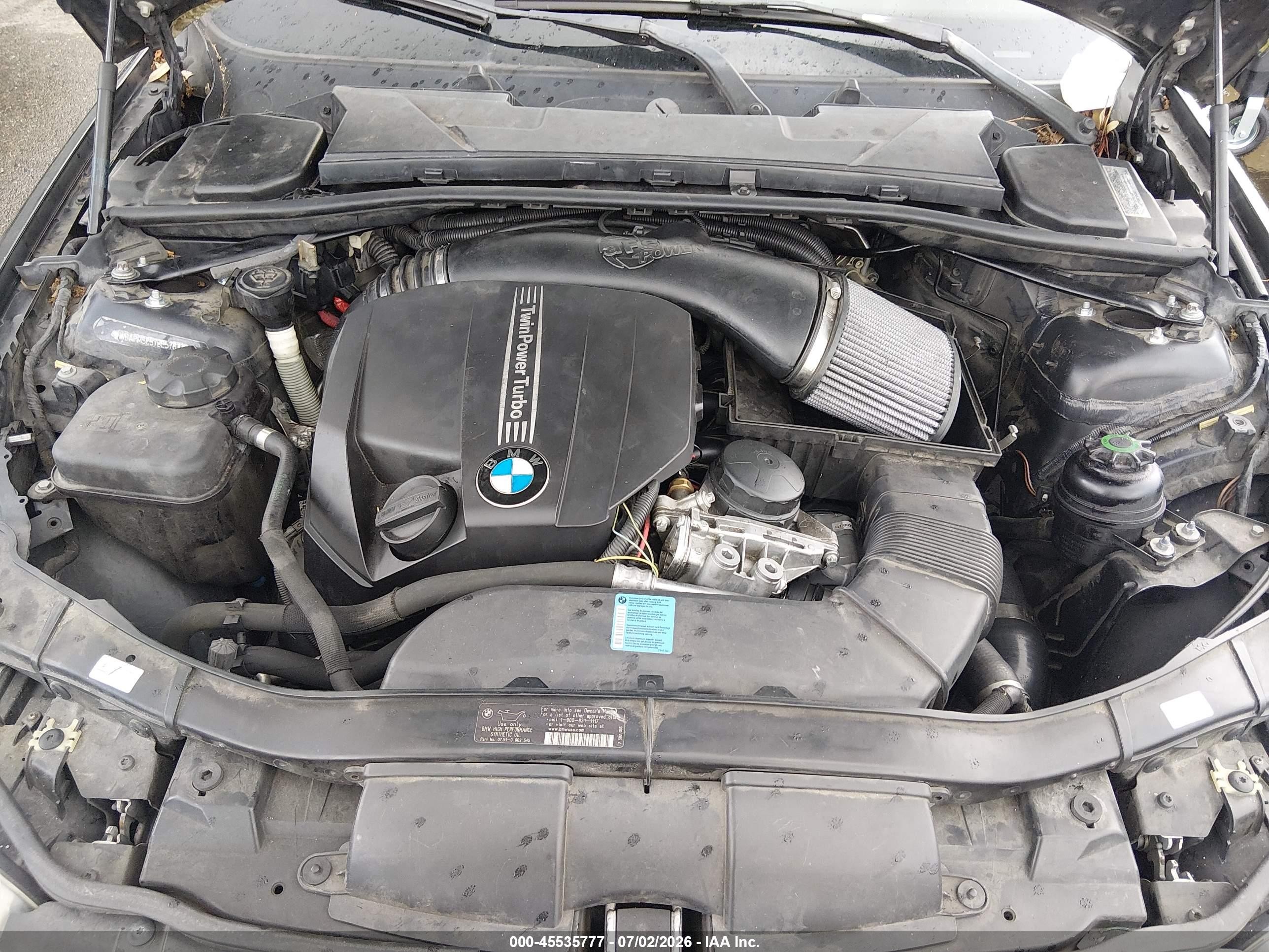 2011 Bmw 335i   Black vin: WBAPM5C57BE576033