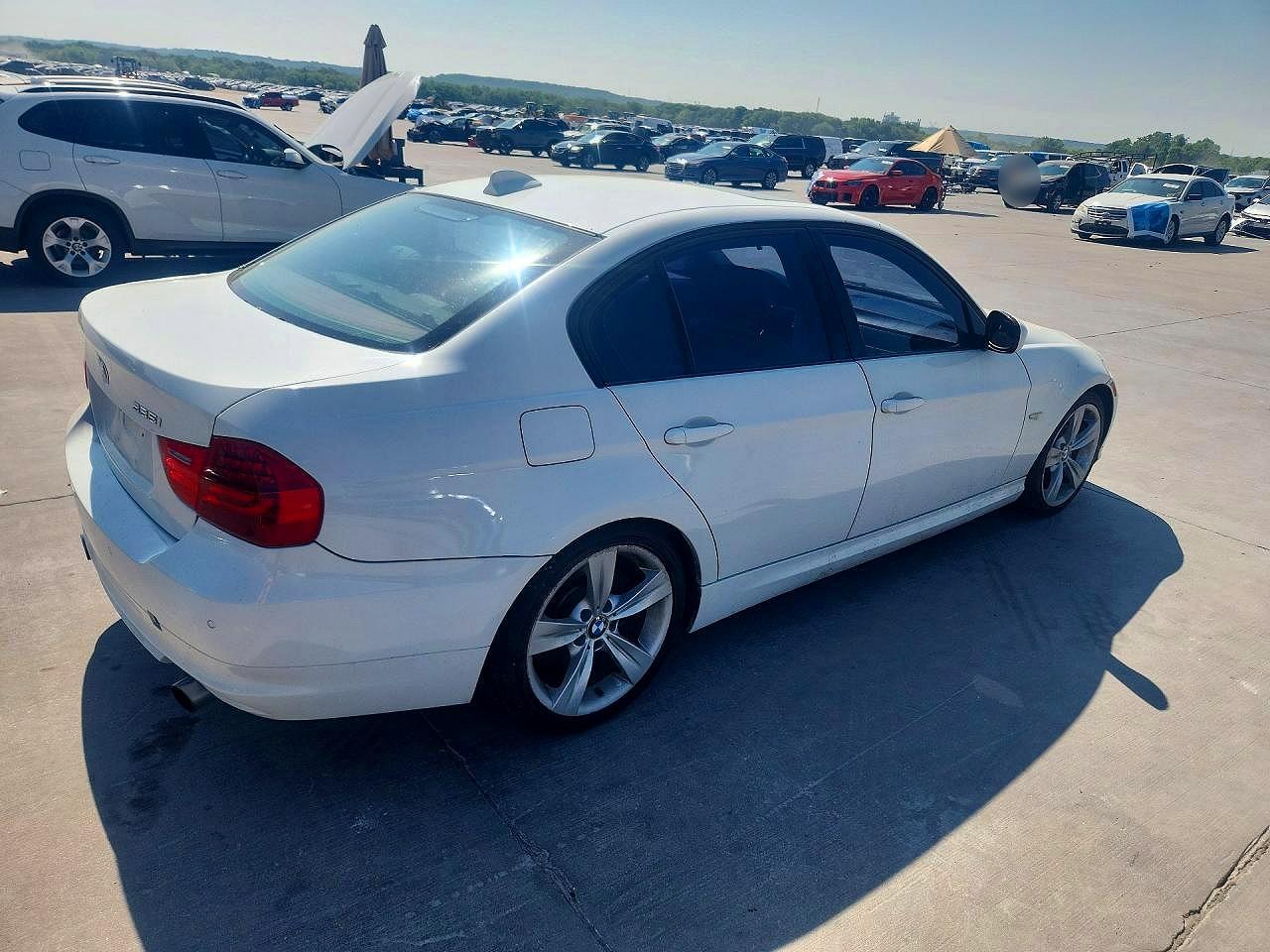 2011 Bmw 335 I White vin: WBAPM5C58BE576655