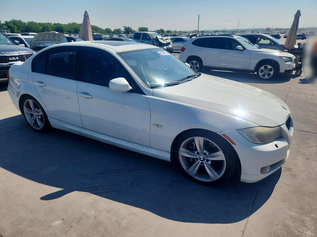 2011 Bmw 335 I White vin: WBAPM5C58BE576655