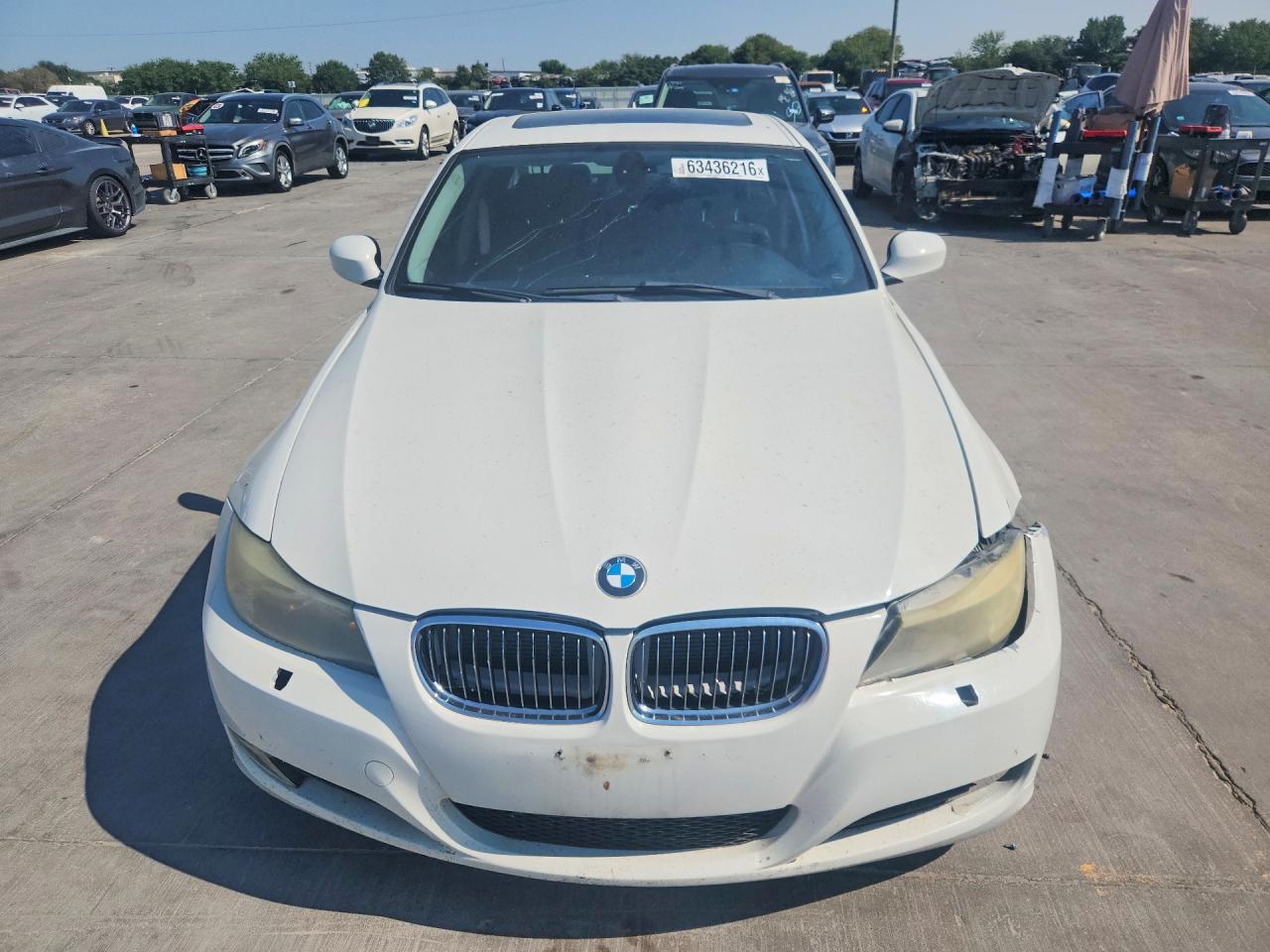 2011 Bmw 335 I White vin: WBAPM5C58BE576655