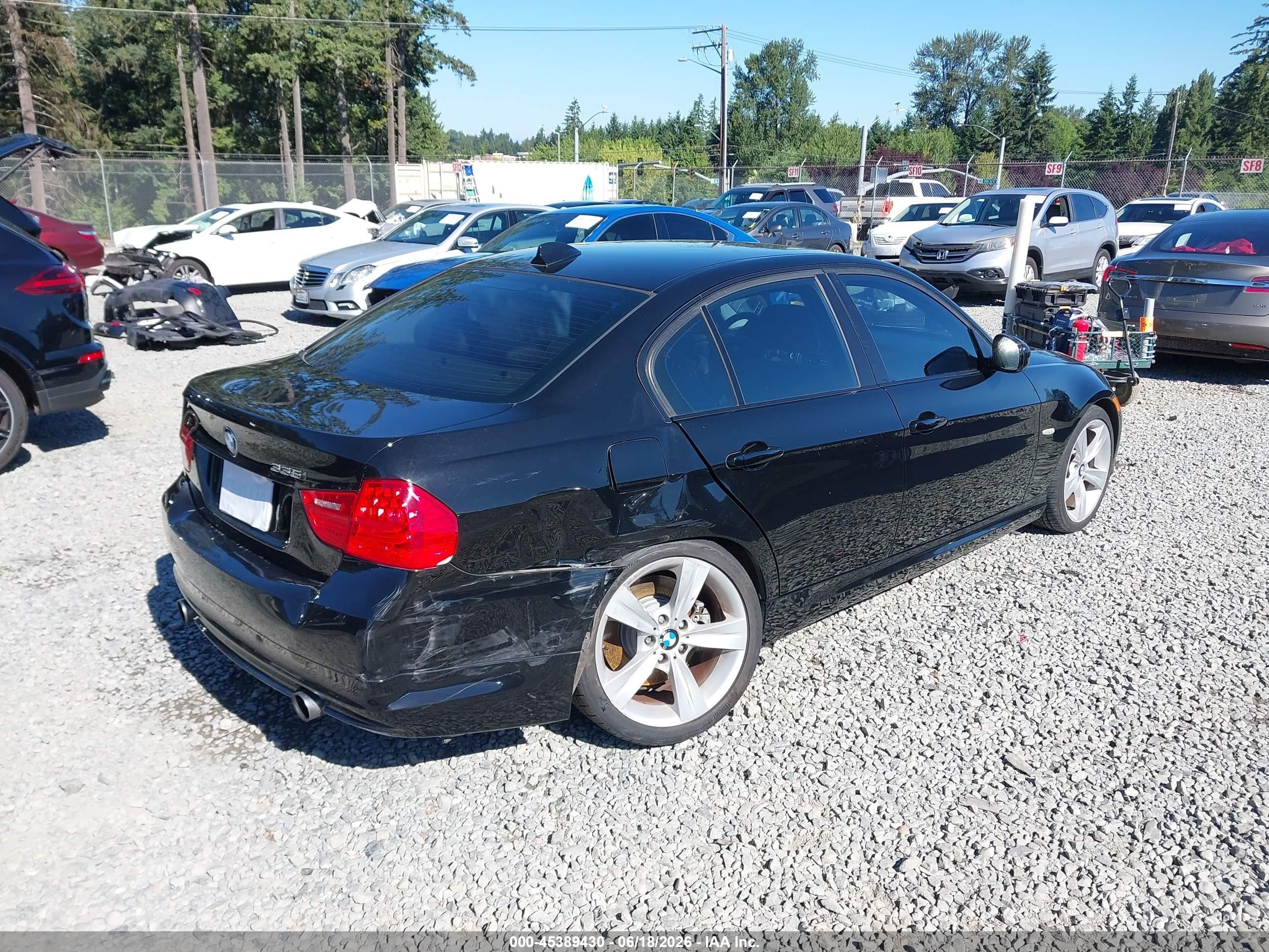 2009 Bmw 335i   Black vin: WBAPM73529E191310