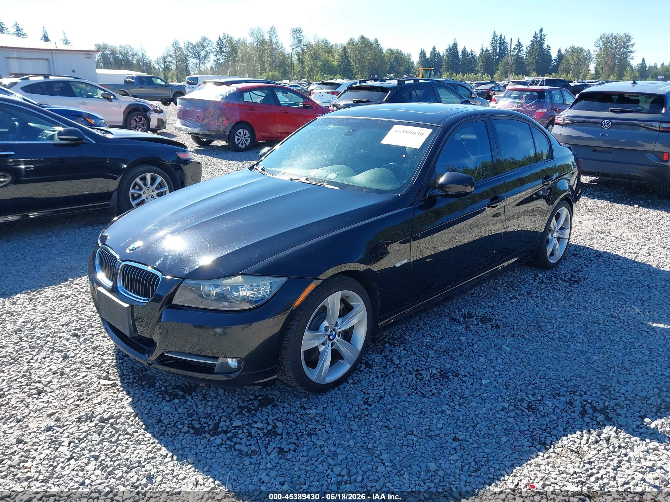2009 Bmw 335i   Black vin: WBAPM73529E191310