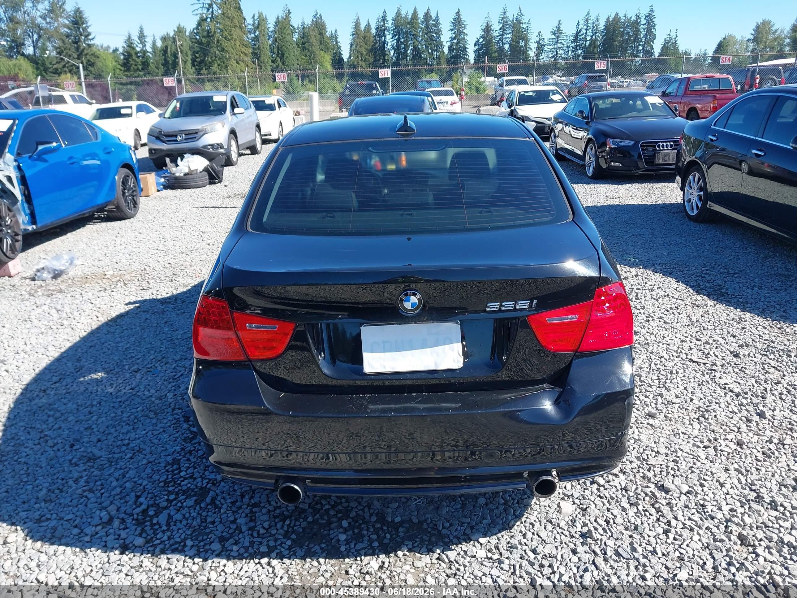 2009 Bmw 335i   Black vin: WBAPM73529E191310