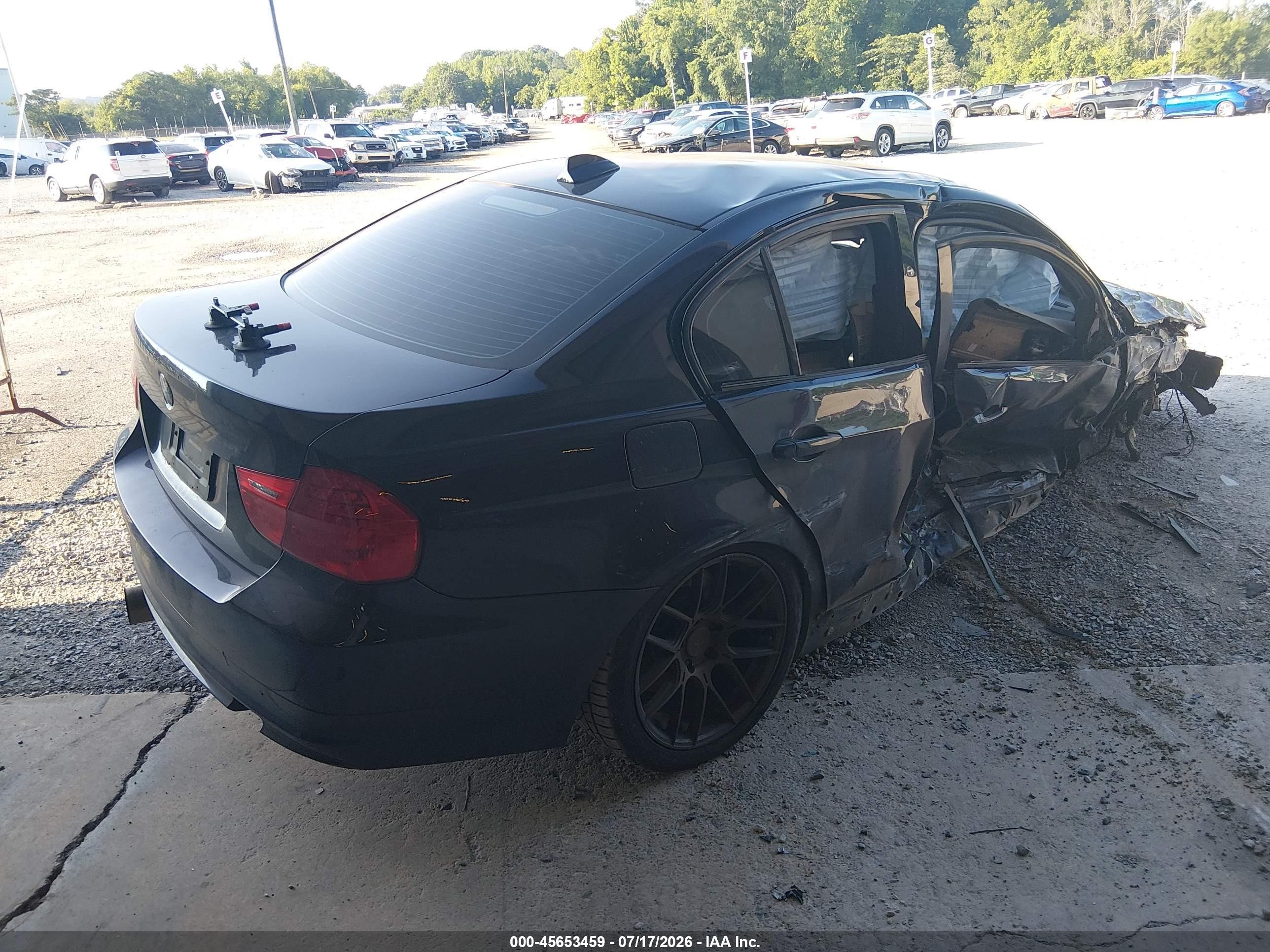 2009 Bmw 335i Dark Blue vin: WBAPM73539E190635