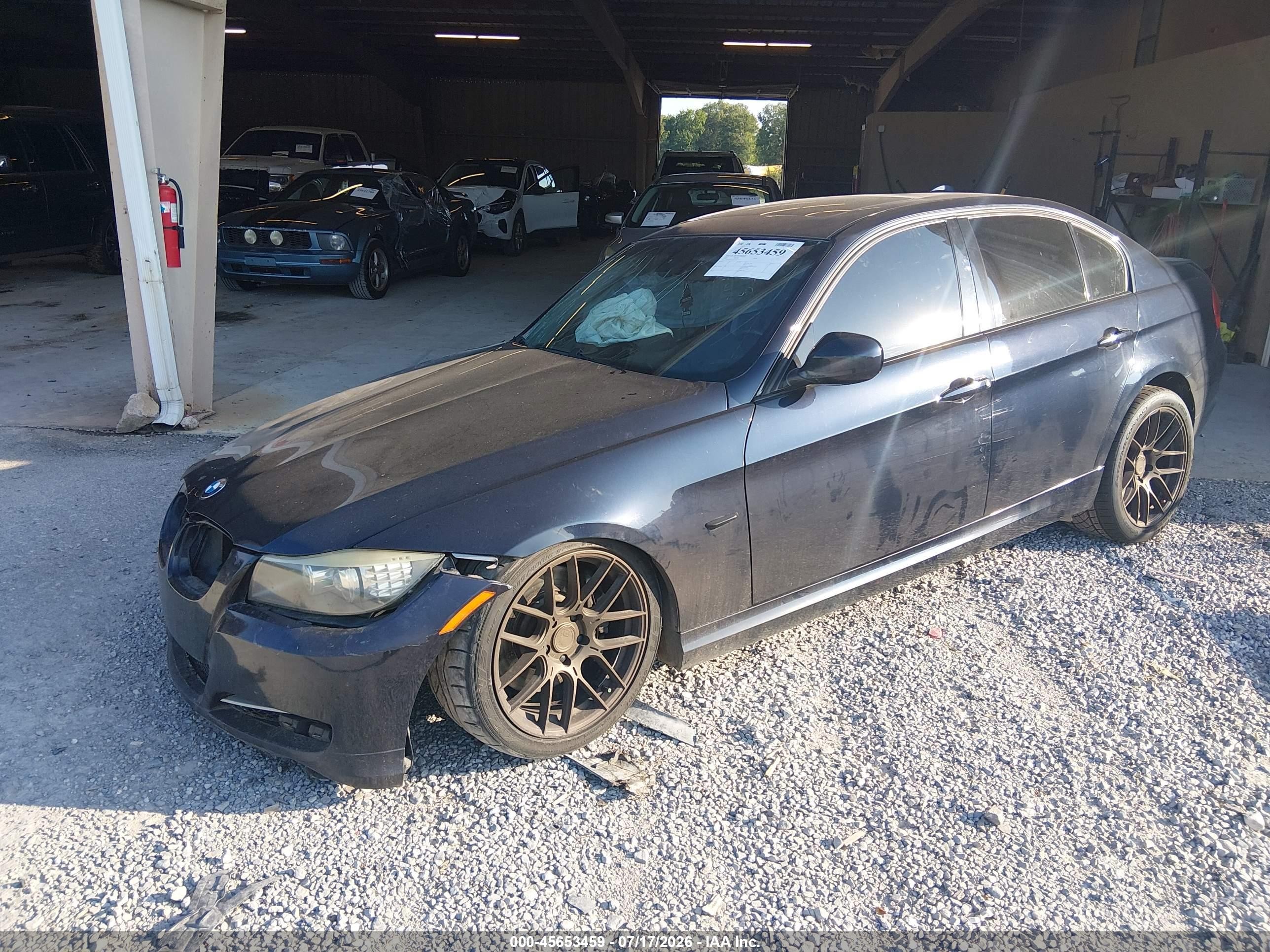 2009 Bmw 335i Dark Blue vin: WBAPM73539E190635