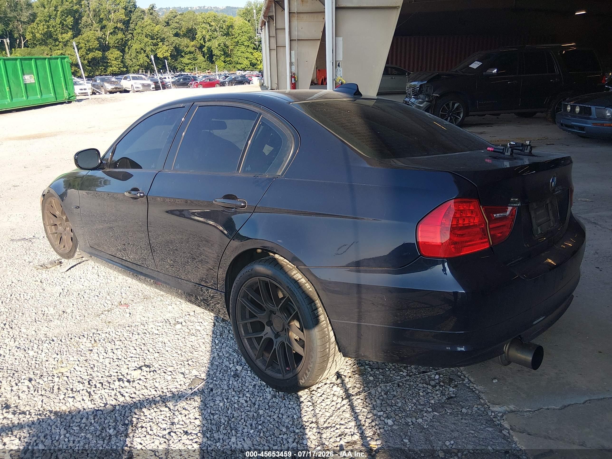 2009 Bmw 335i Dark Blue vin: WBAPM73539E190635