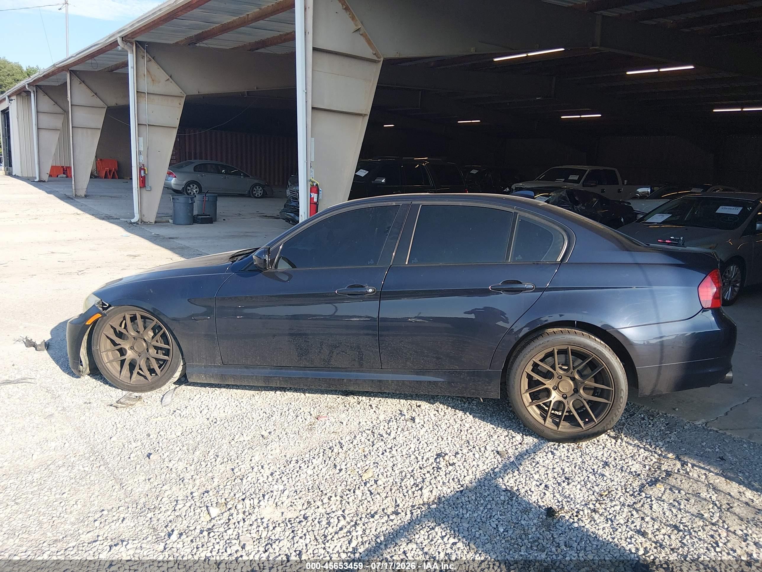 2009 Bmw 335i Dark Blue vin: WBAPM73539E190635