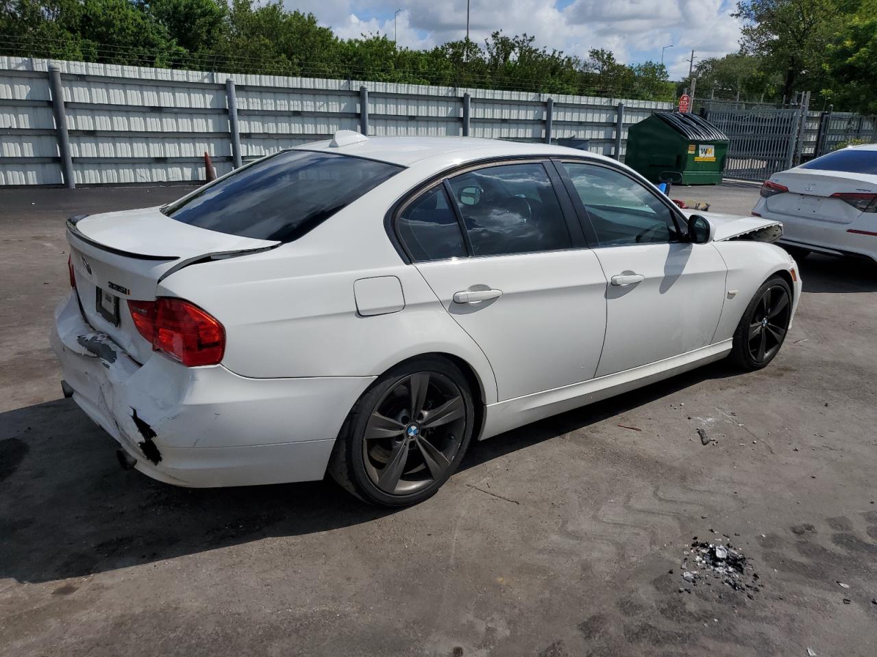 2009 Bmw 335 I White vin: WBAPM73579E191089
