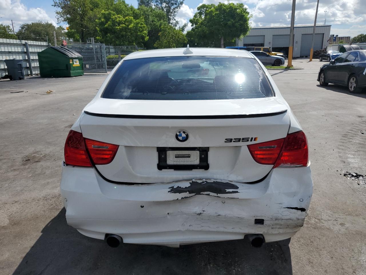 2009 Bmw 335 I White vin: WBAPM73579E191089