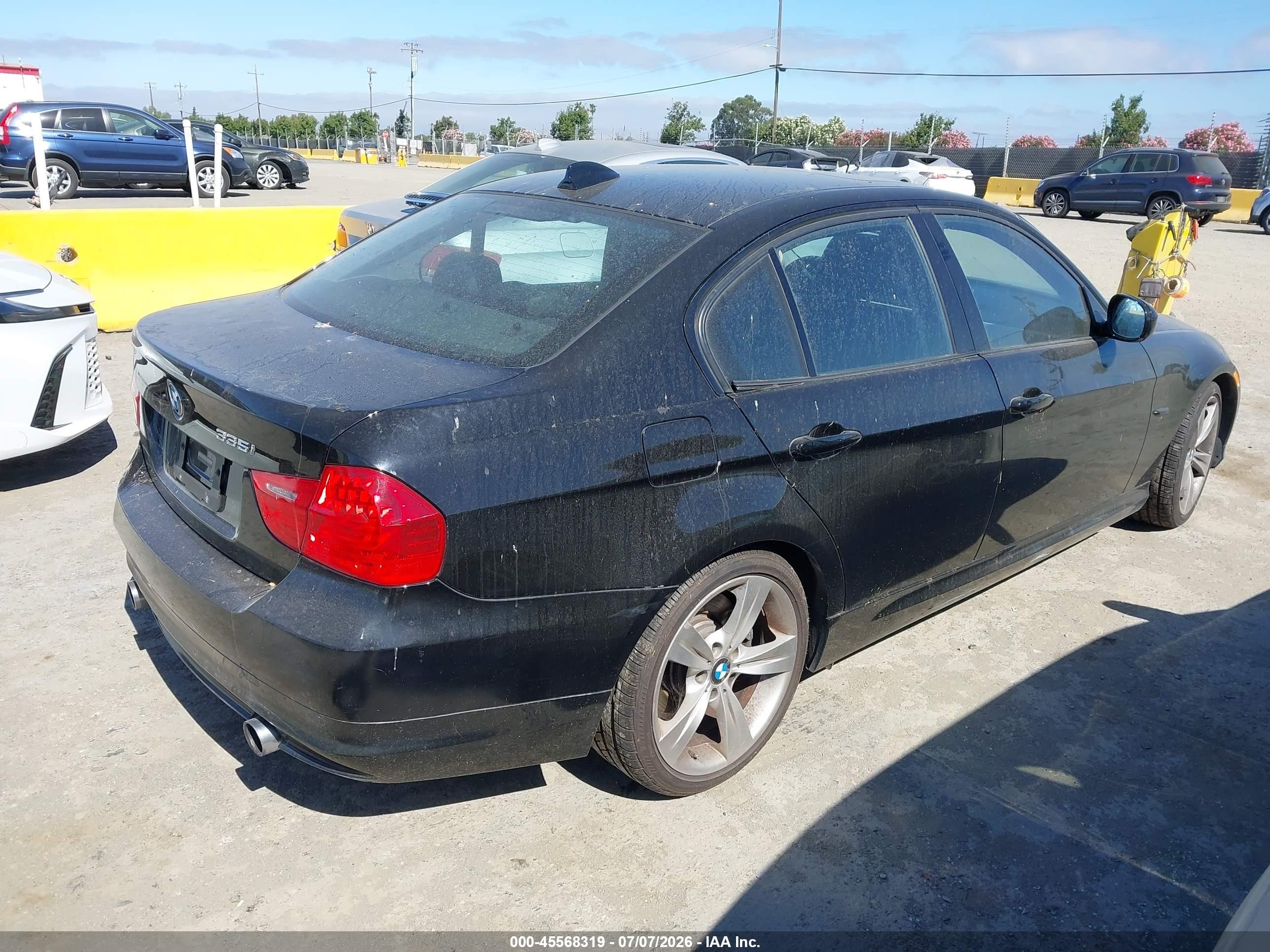 2009 Bmw 335i   Black vin: WBAPM73589A365534