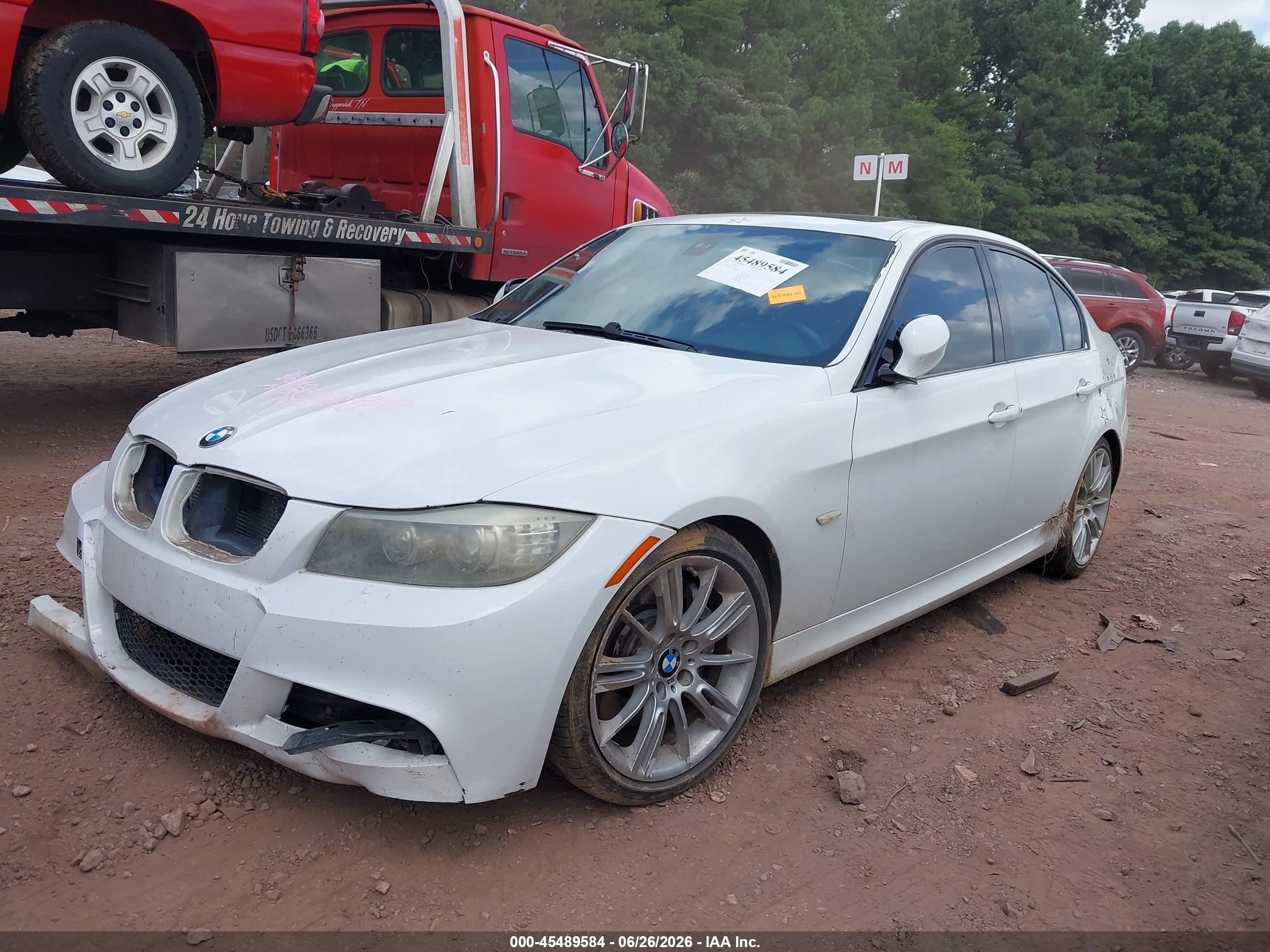 2009 Bmw 335i   White vin: WBAPM735X9A366667