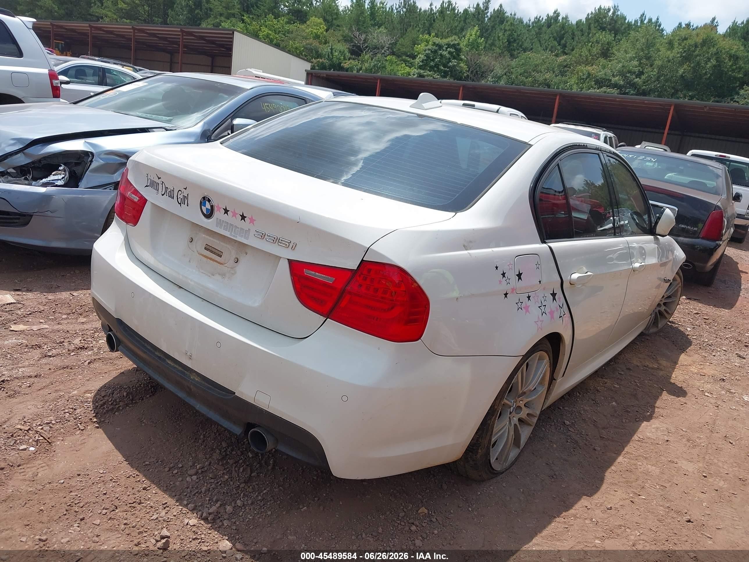 2009 Bmw 335i   White vin: WBAPM735X9A366667