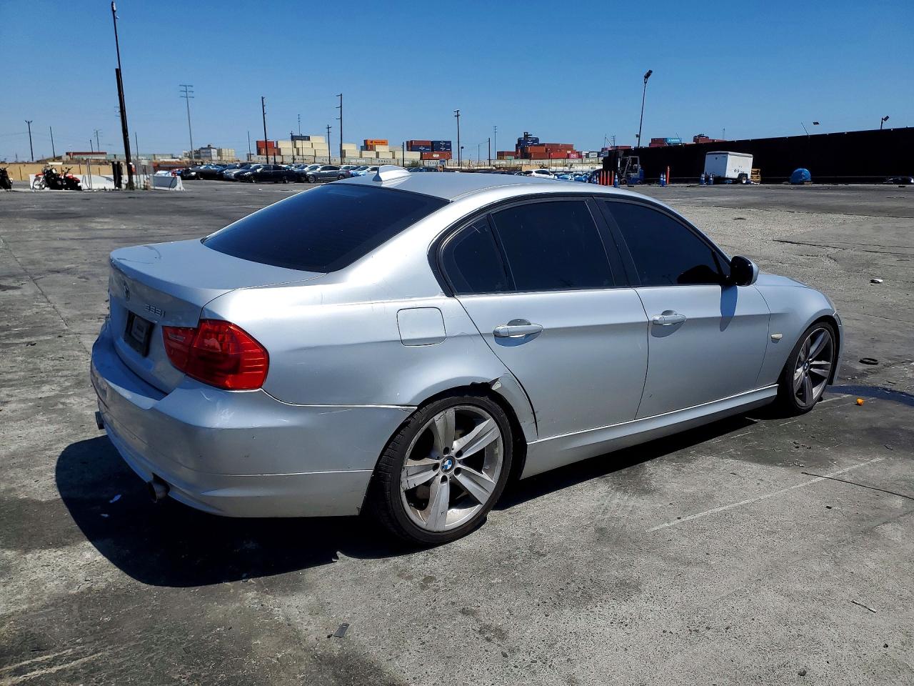 2009 Bmw 335 I Silver vin: WBAPM77539NL86777