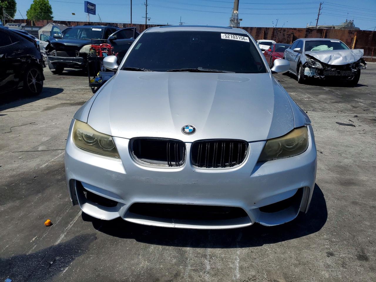 2009 Bmw 335 I Silver vin: WBAPM77539NL86777