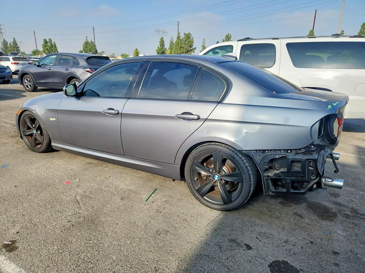 2009 Bmw 335 I Gray vin: WBAPM77539NL88092