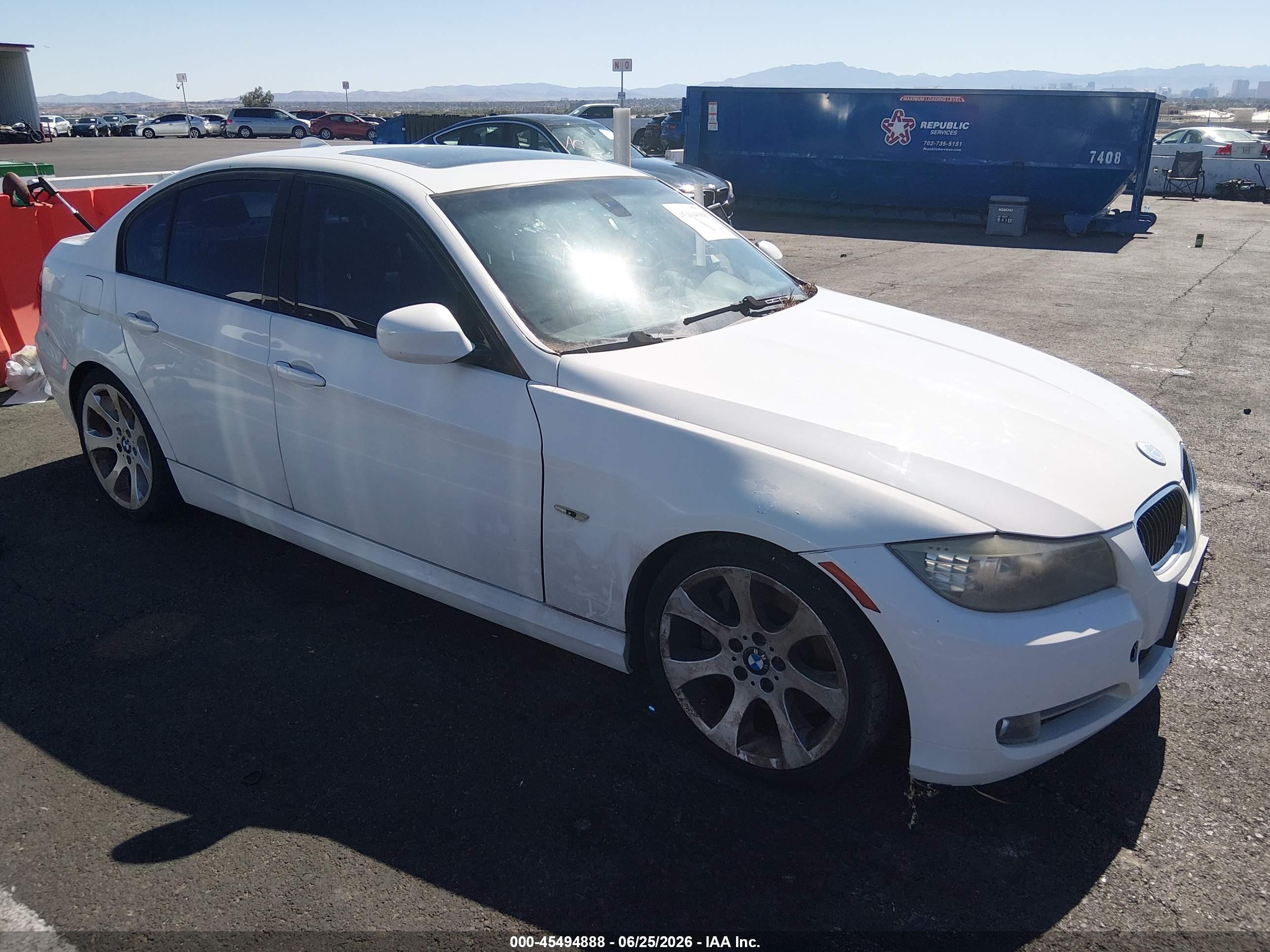 2009 Bmw 335i   Белый vin: WBAPM77589NL86709