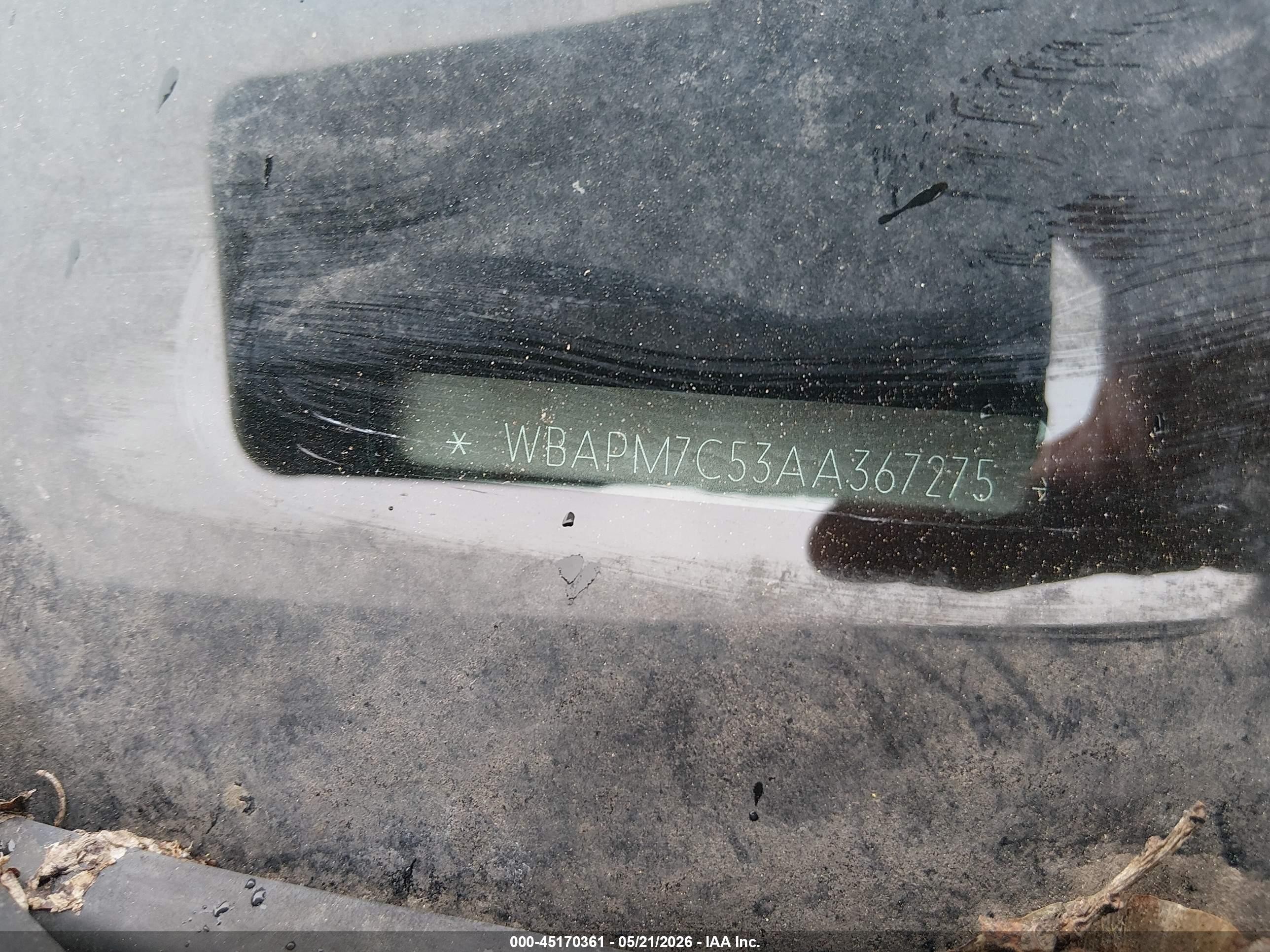2010 Bmw 335i   Серый vin: WBAPM7C53AA367275