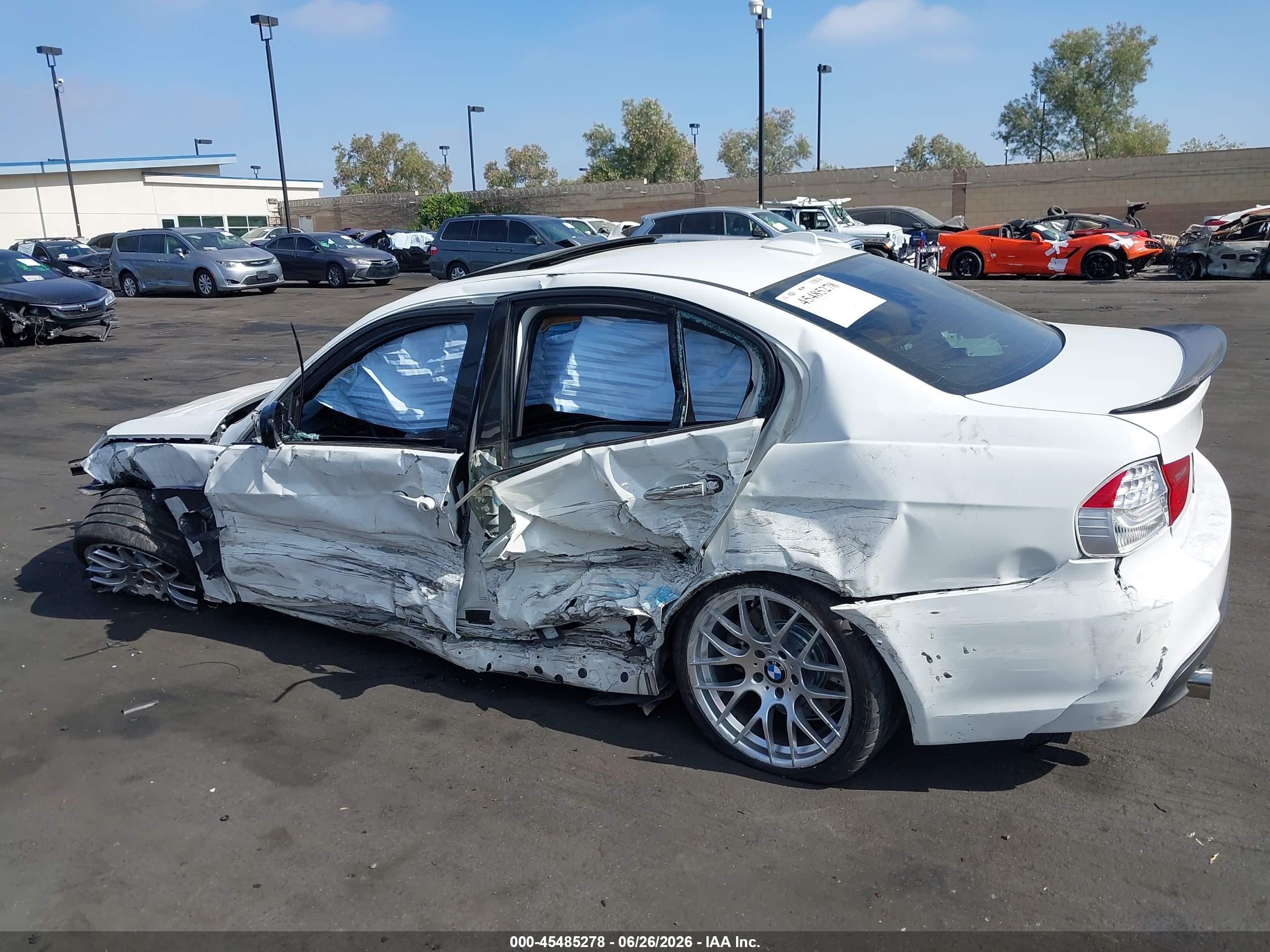 2010 Bmw 335i White vin: WBAPM7G53ANL89361