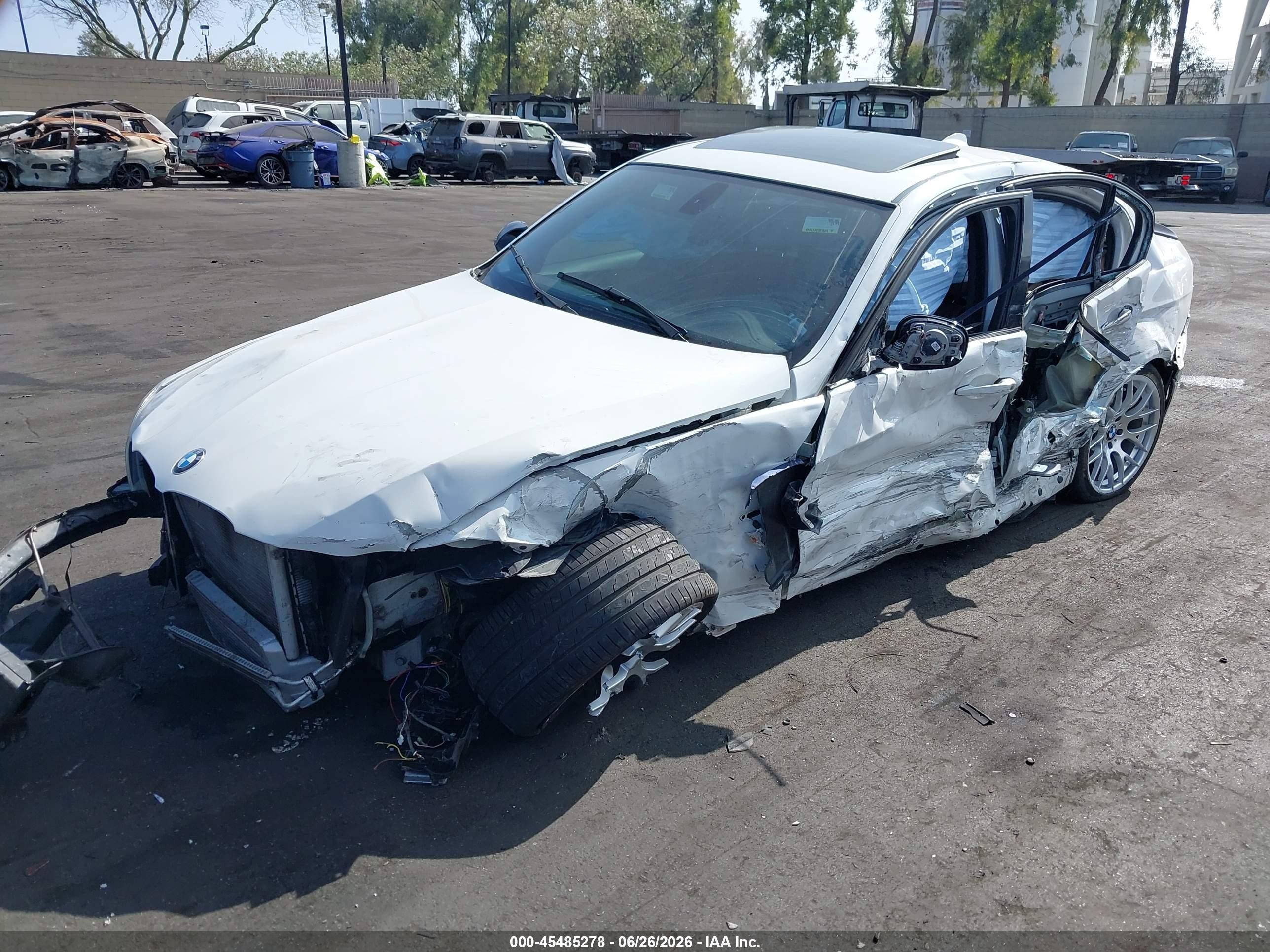 2010 Bmw 335i White vin: WBAPM7G53ANL89361