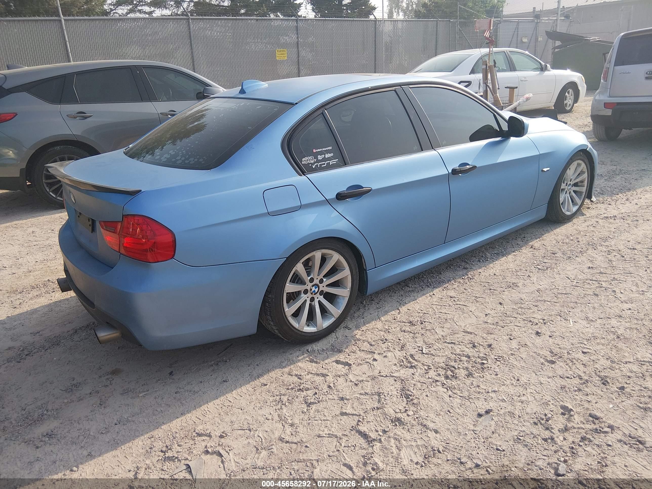 2010 Bmw 335i   Light Blue vin: WBAPM7G57ANL89198
