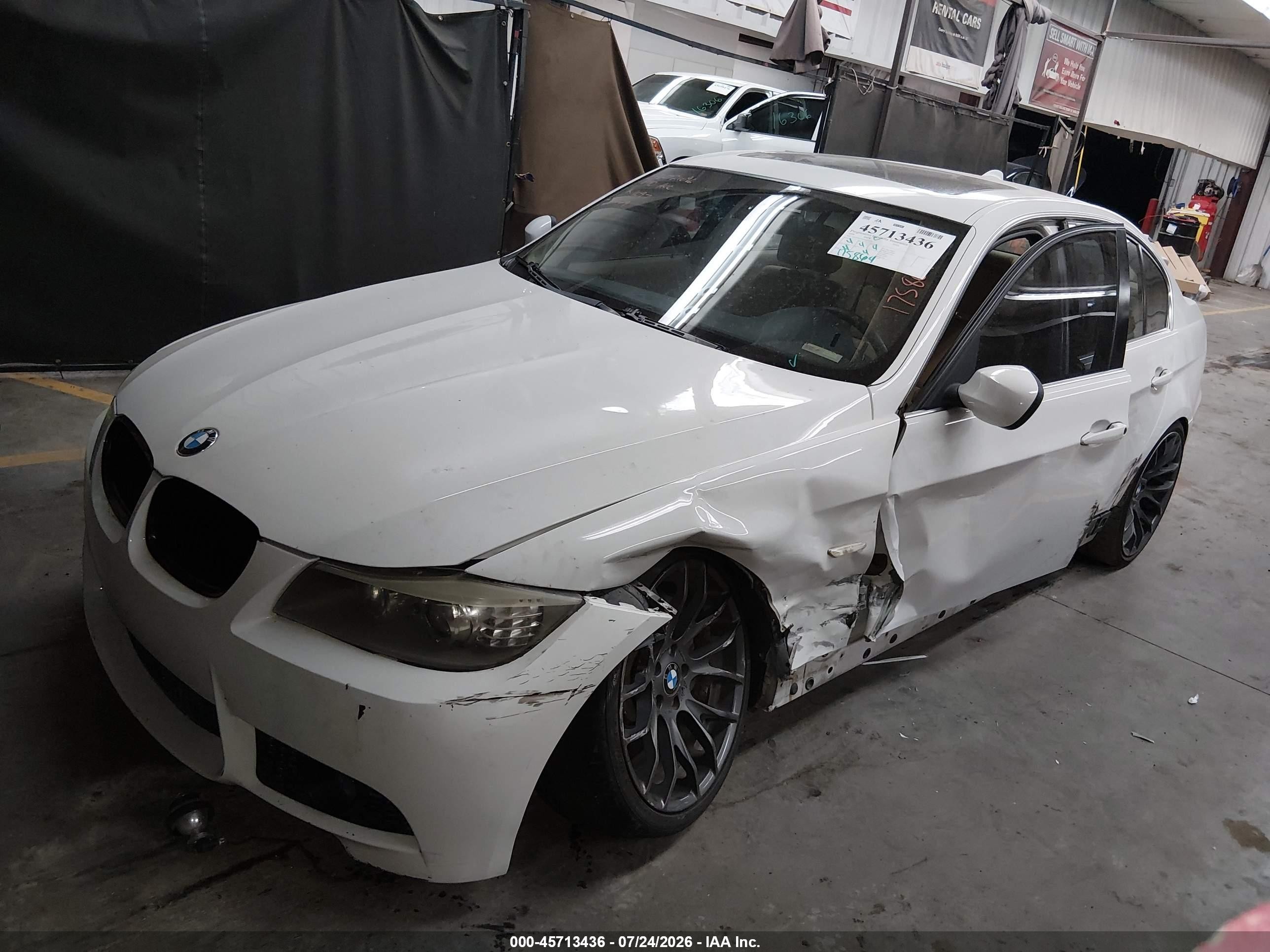2009 Bmw 335d   White vin: WBAPN73509A265229