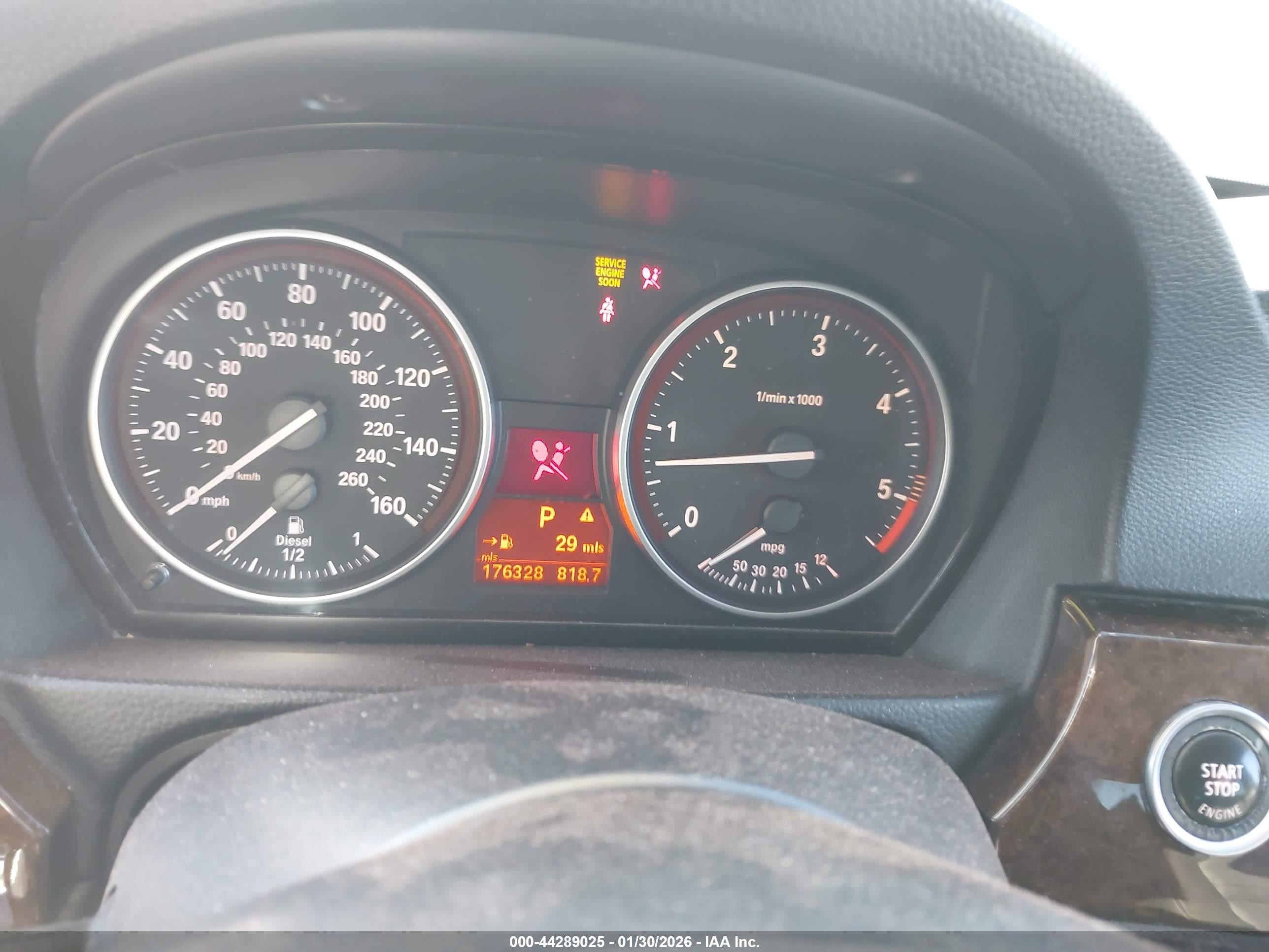 2009 Bmw 335d   Черный vin: WBAPN73539A265953