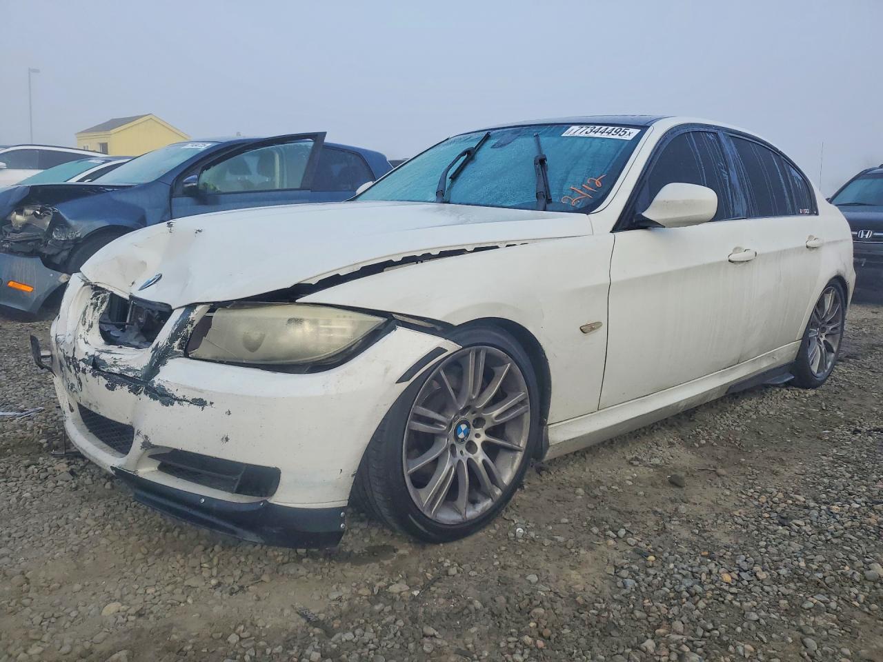 2009 Bmw 335 D White vin: WBAPN73559A265209