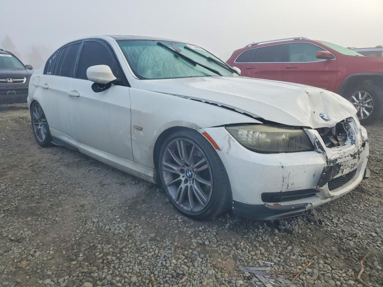2009 Bmw 335 D White vin: WBAPN73559A265209
