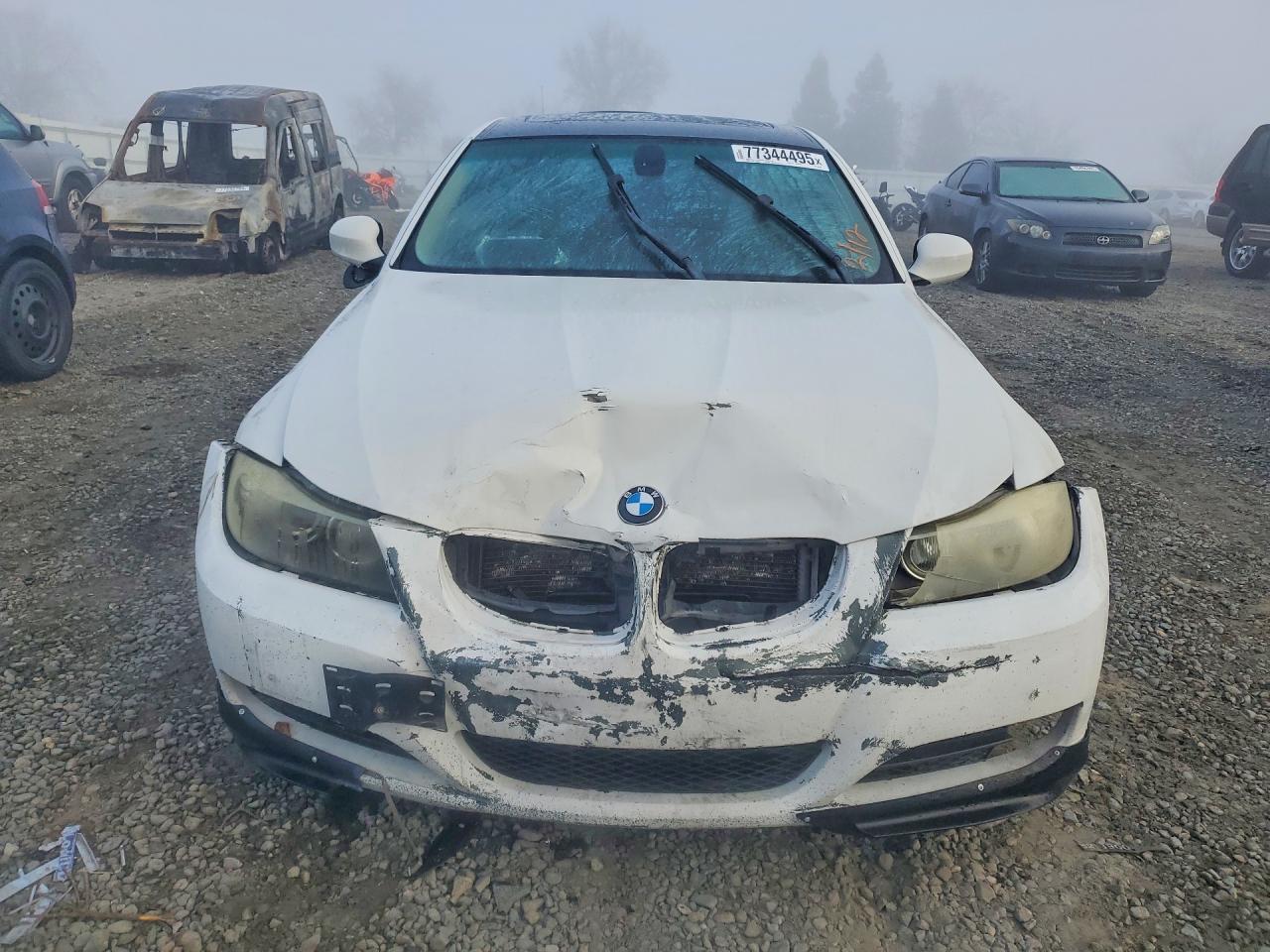 2009 Bmw 335 D White vin: WBAPN73559A265209