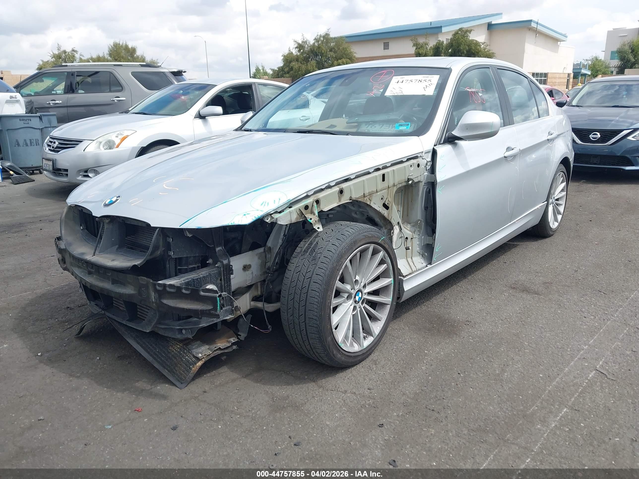 2011 Bmw 335d   Silver vin: WBAPN7C50BA948084