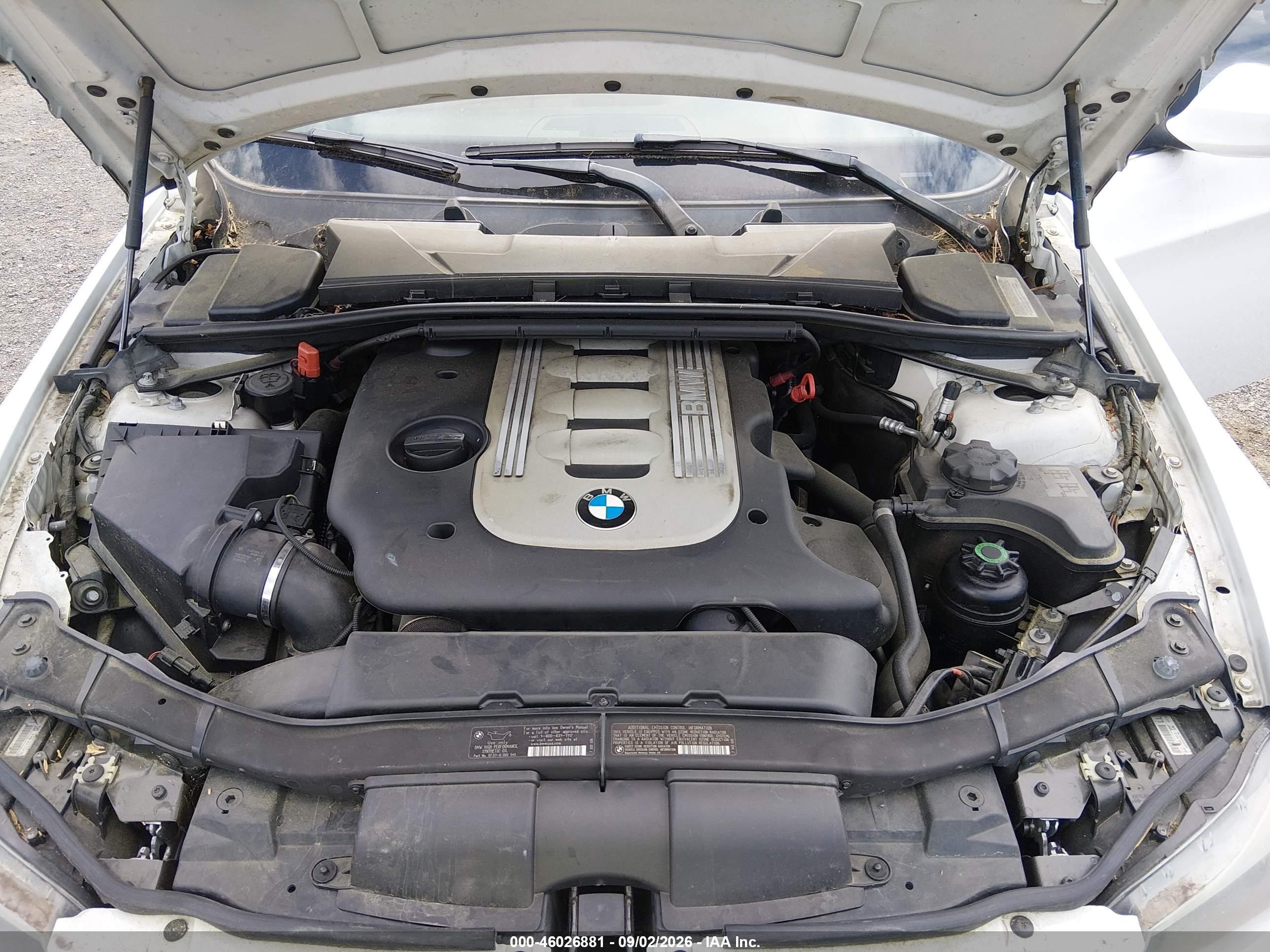 2011 Bmw 335d   White vin: WBAPN7C50BF184594