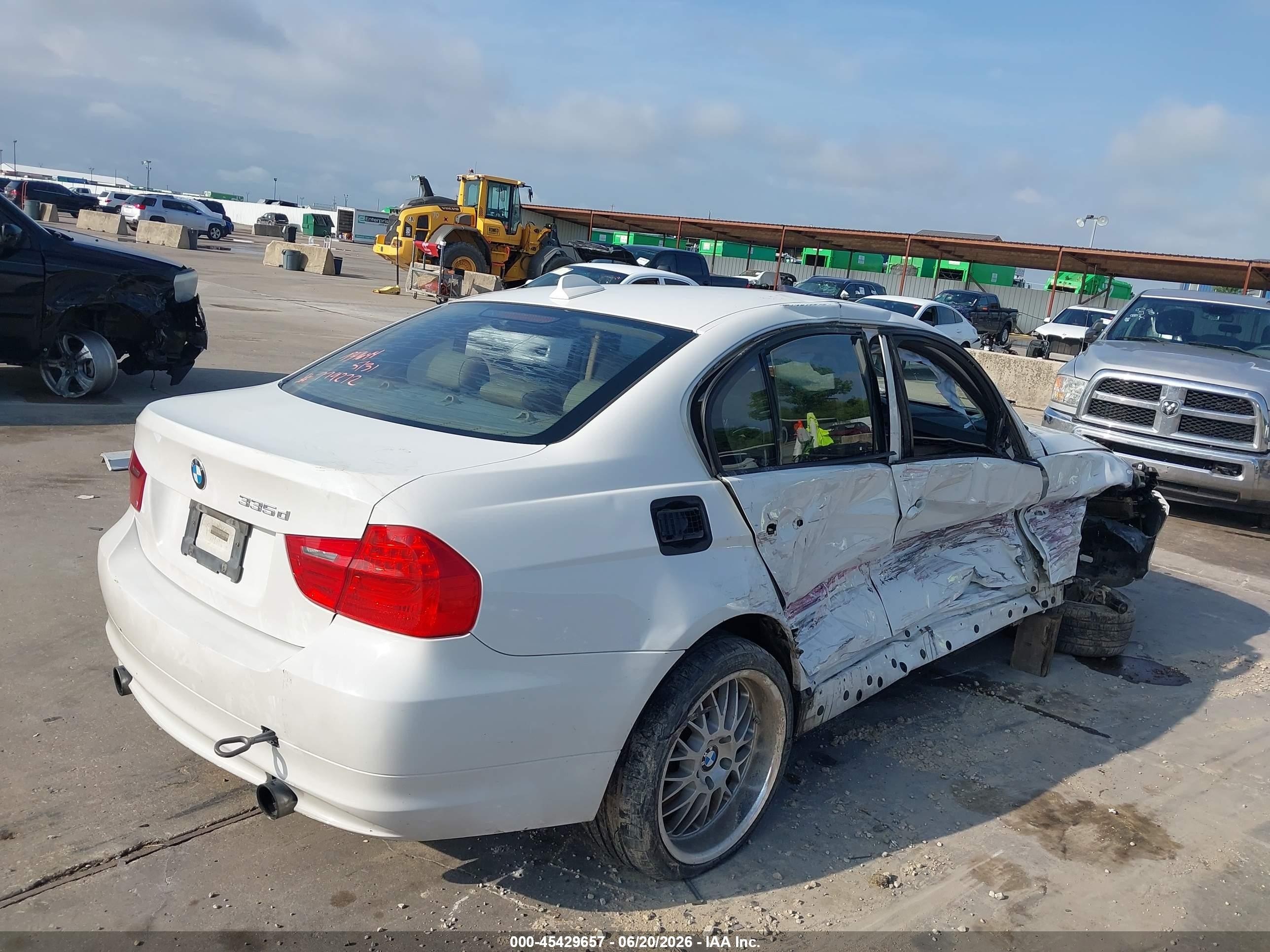 2010 Bmw 335d White vin: WBAPN7C51AA779272