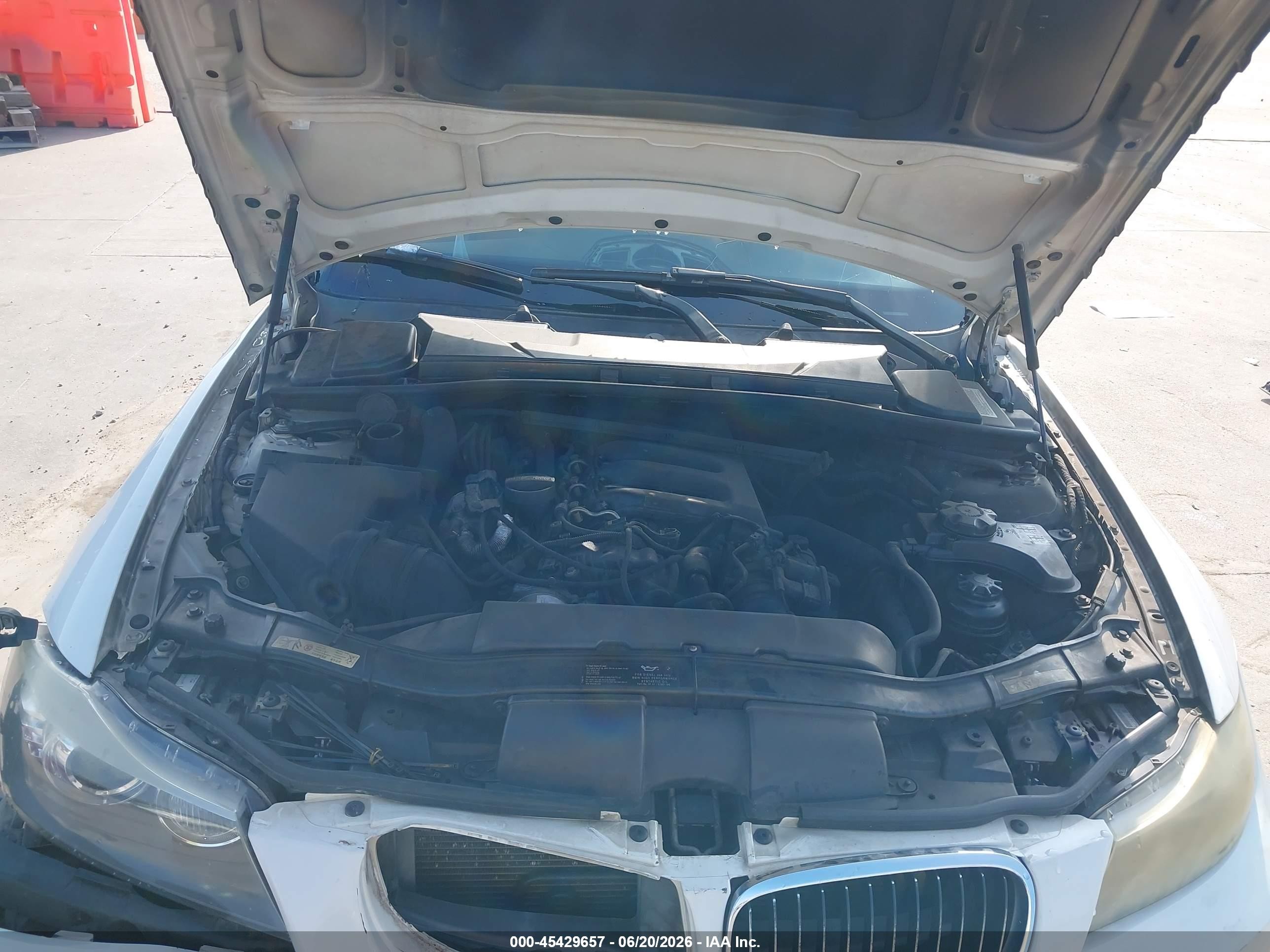 2010 Bmw 335d White vin: WBAPN7C51AA779272
