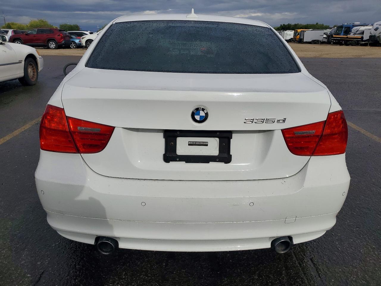 2011 Bmw 335 D White vin: WBAPN7C51BA782349